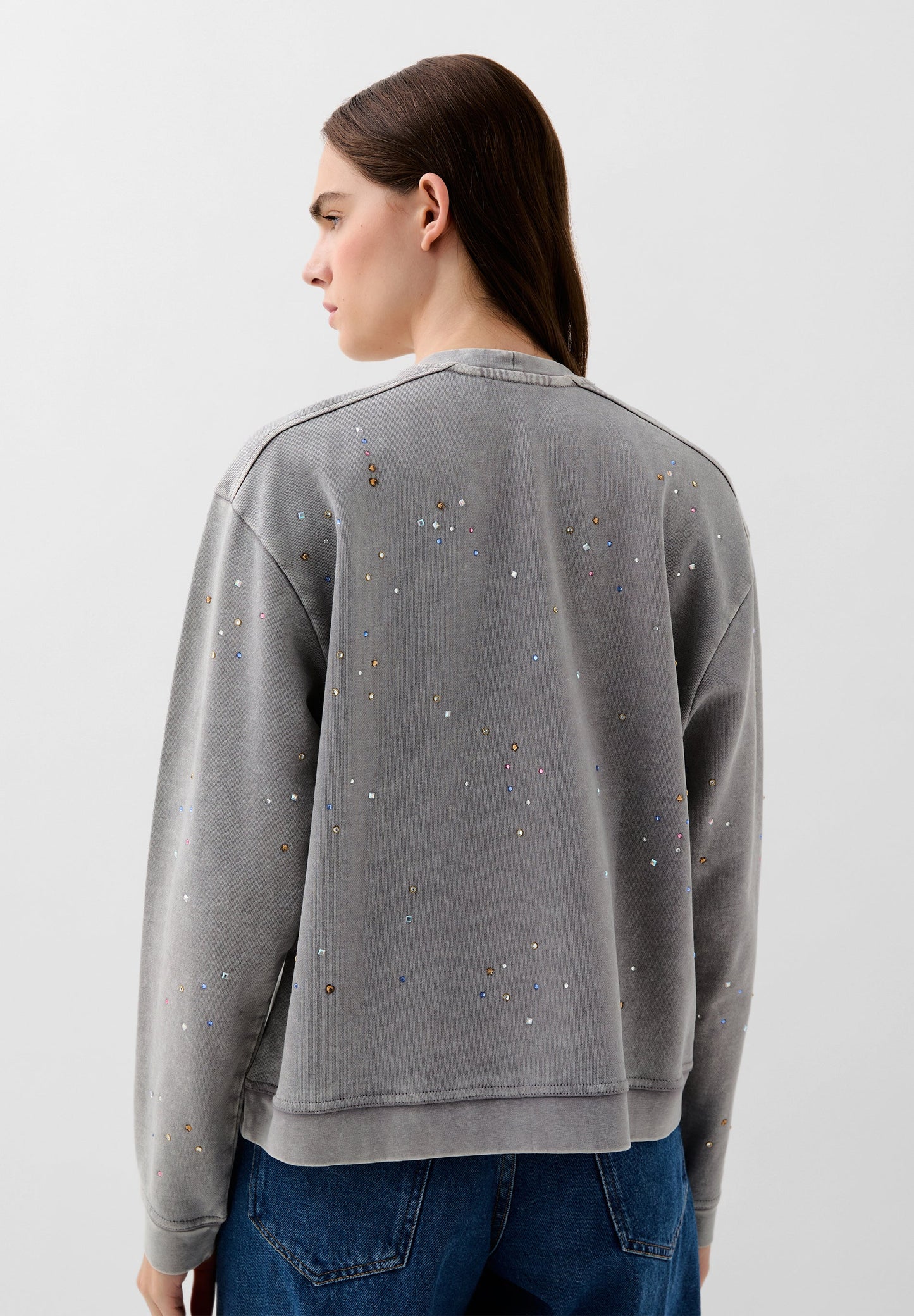 SWEATER AOP SCMULTISTUDS