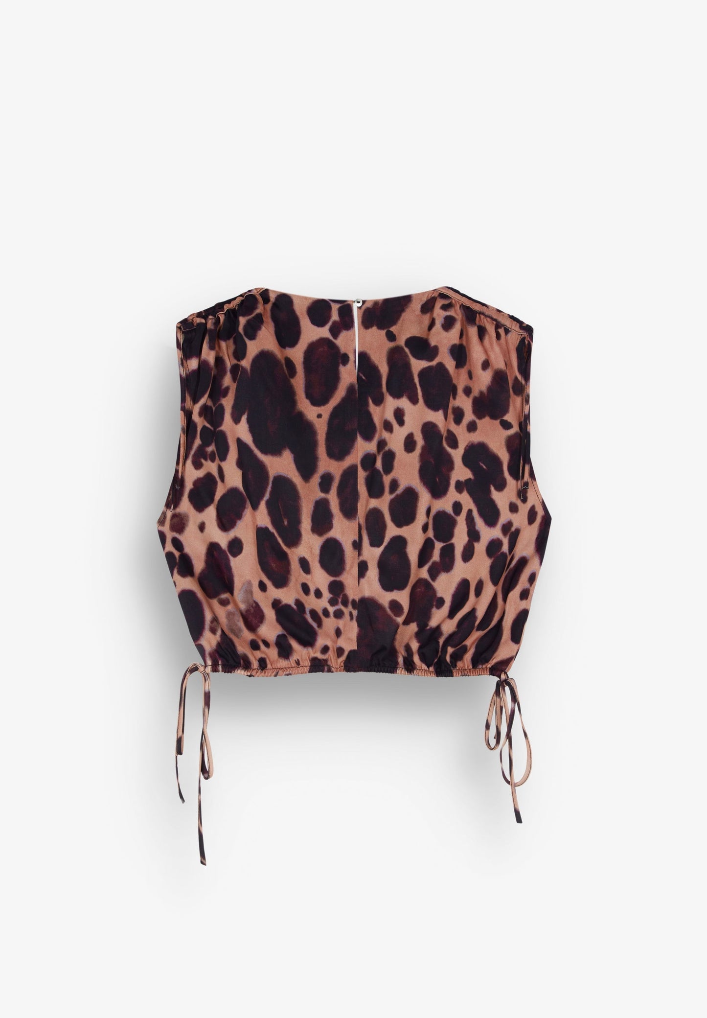 TOP FLUIDO COM ESTAMPADO ANIMAL