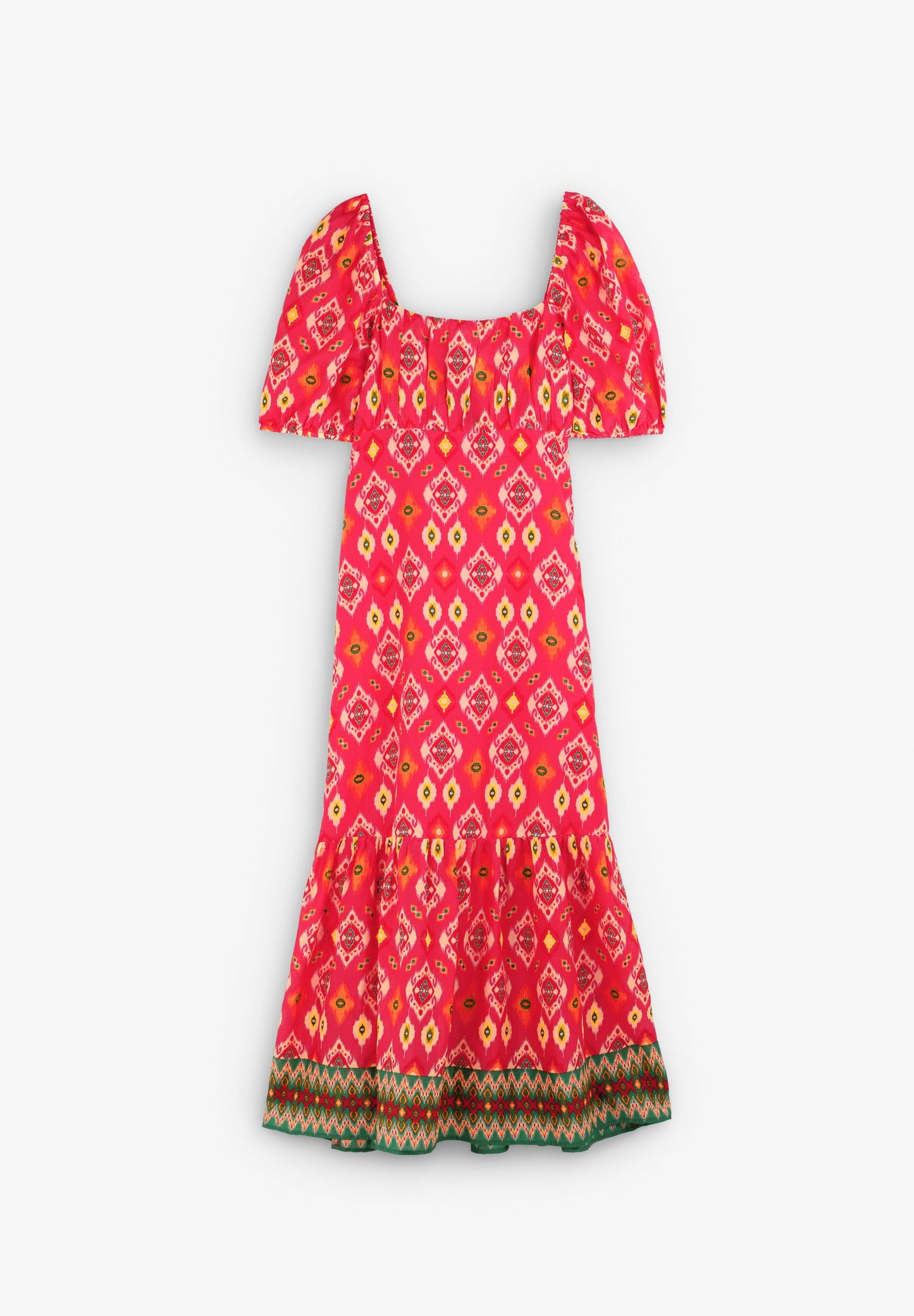 VESTIDO COM PADRÃO ÉTNICO