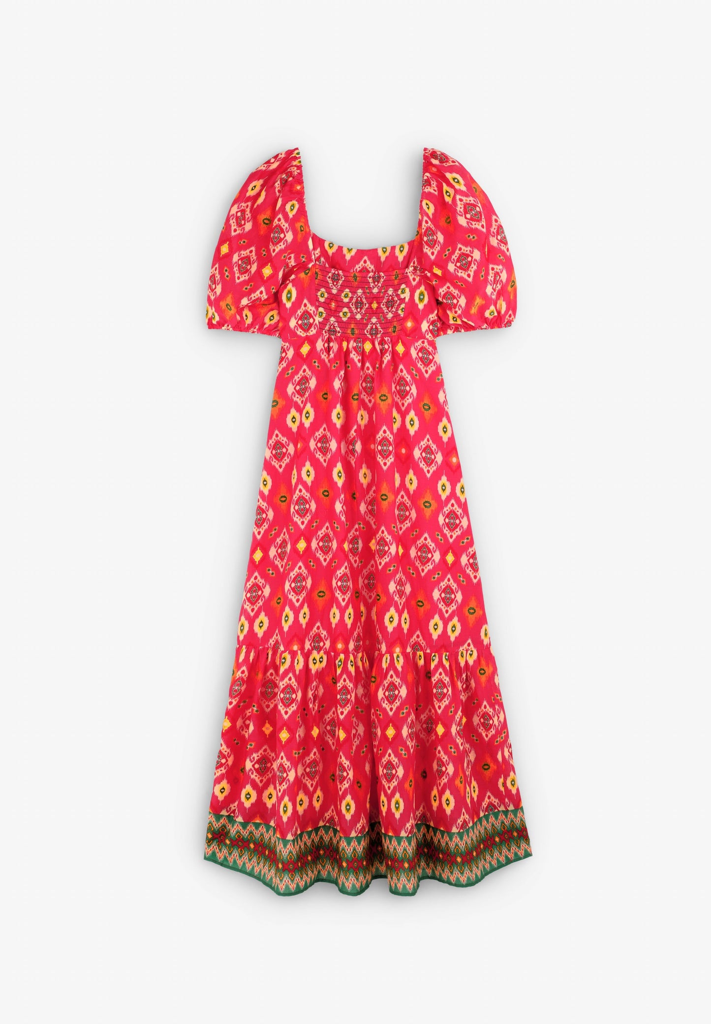 VESTIDO COM PADRÃO ÉTNICO