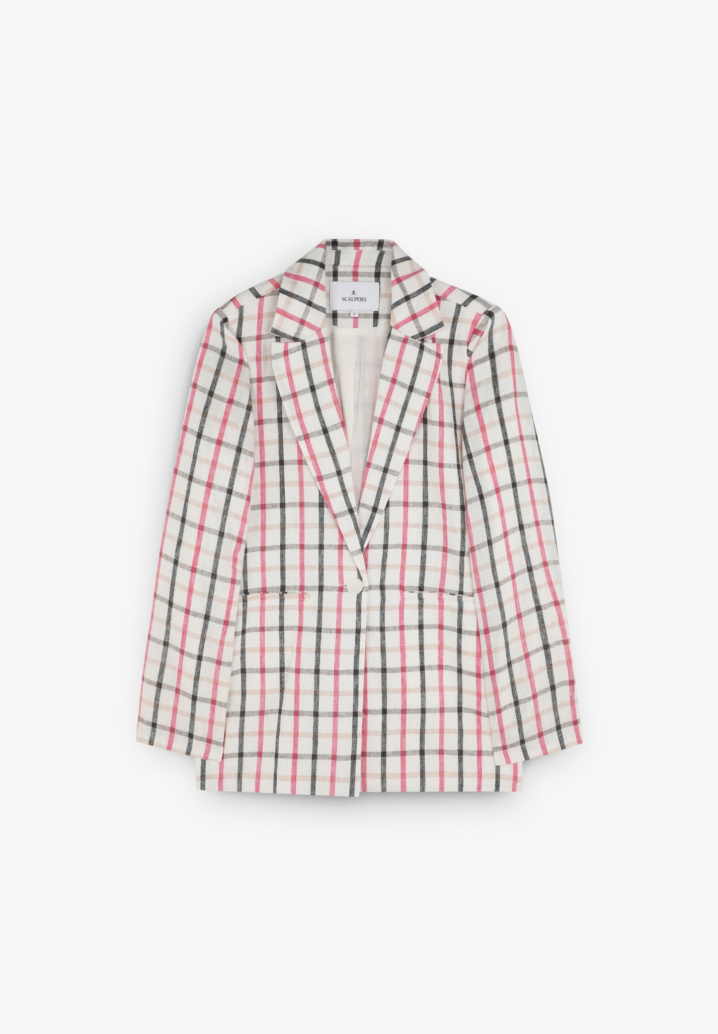 BLAZER EM LINHO COM PADRÃO VICHY