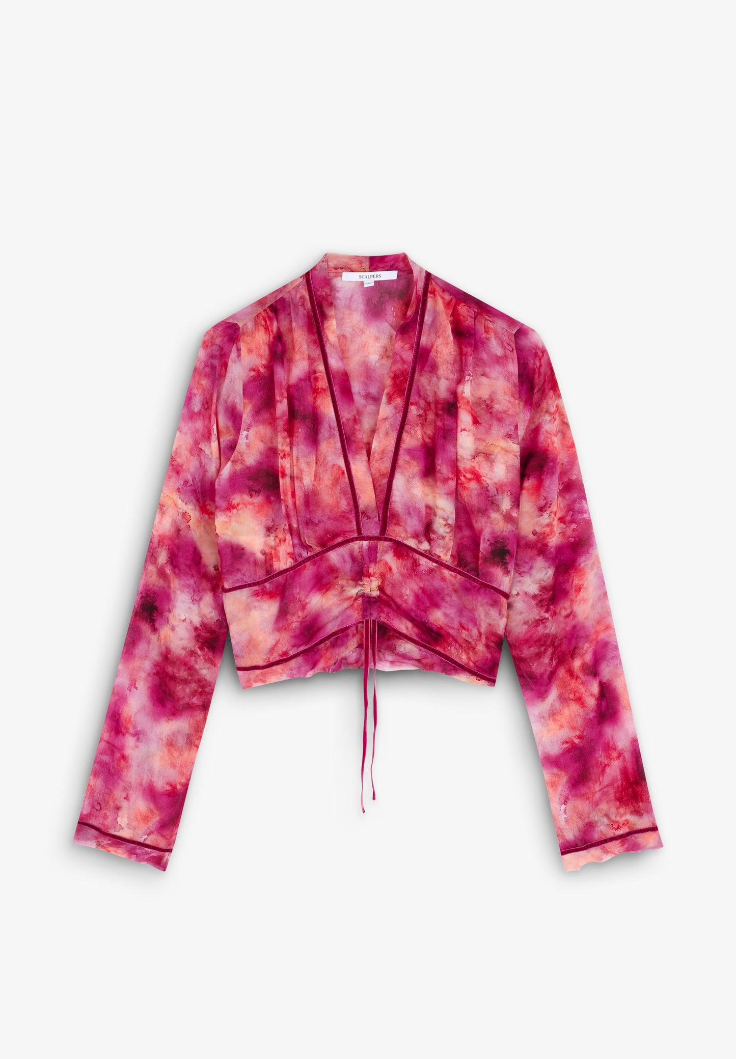 BLUSA TIE DYE ACABAMENTO VELUDO