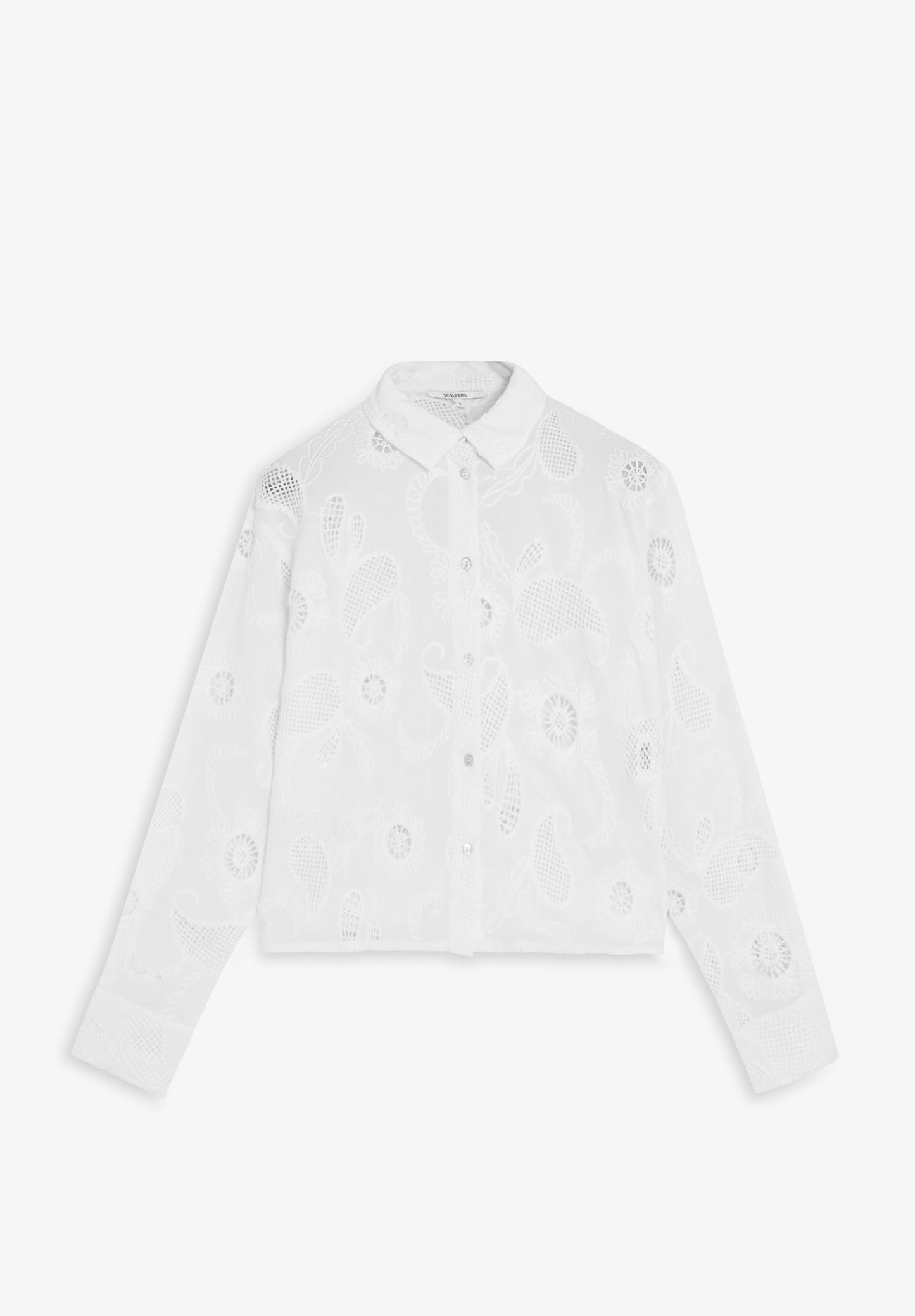 CAMISA COM BORDADOS PERFURADA