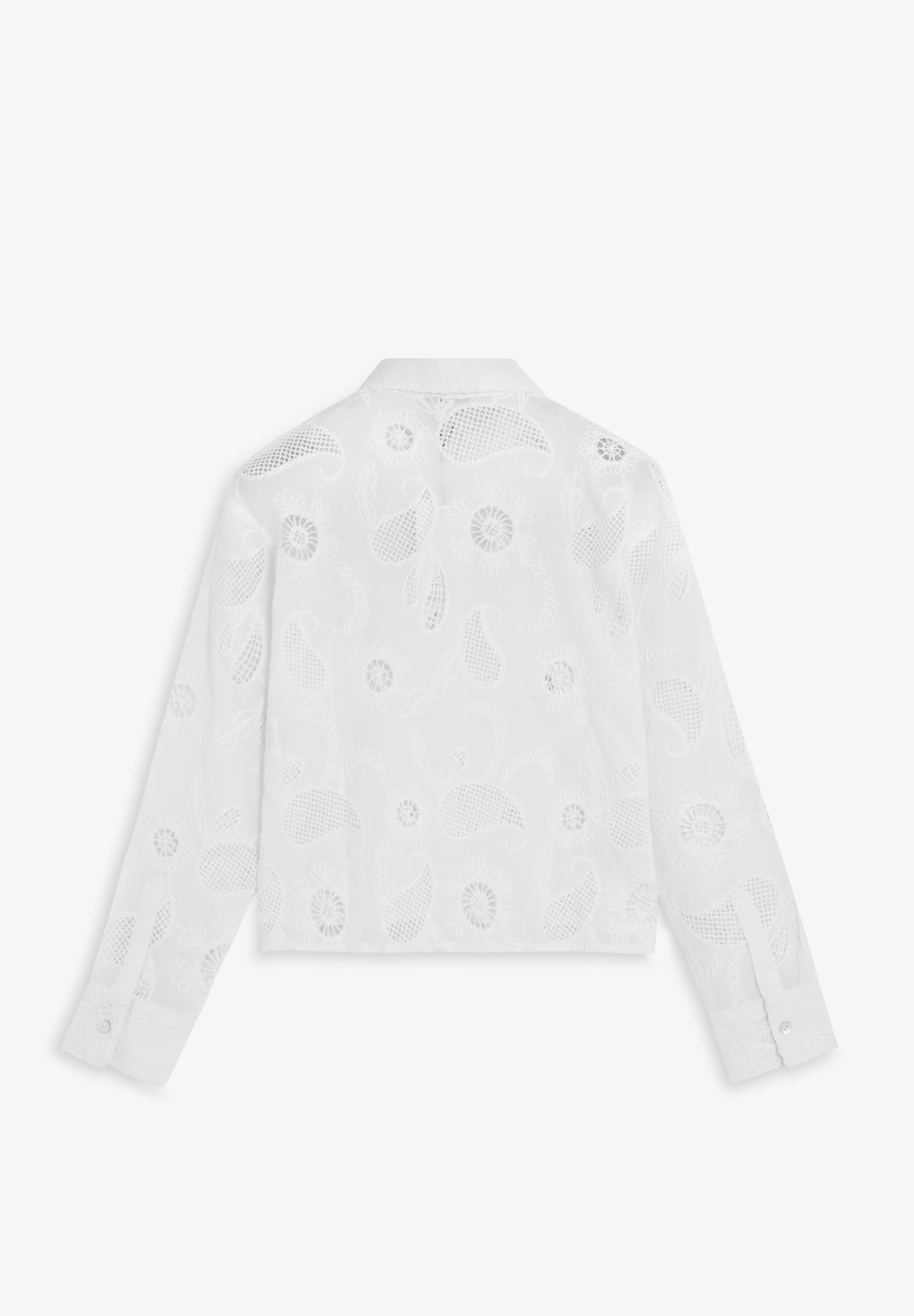 CAMISA COM BORDADOS PERFURADA