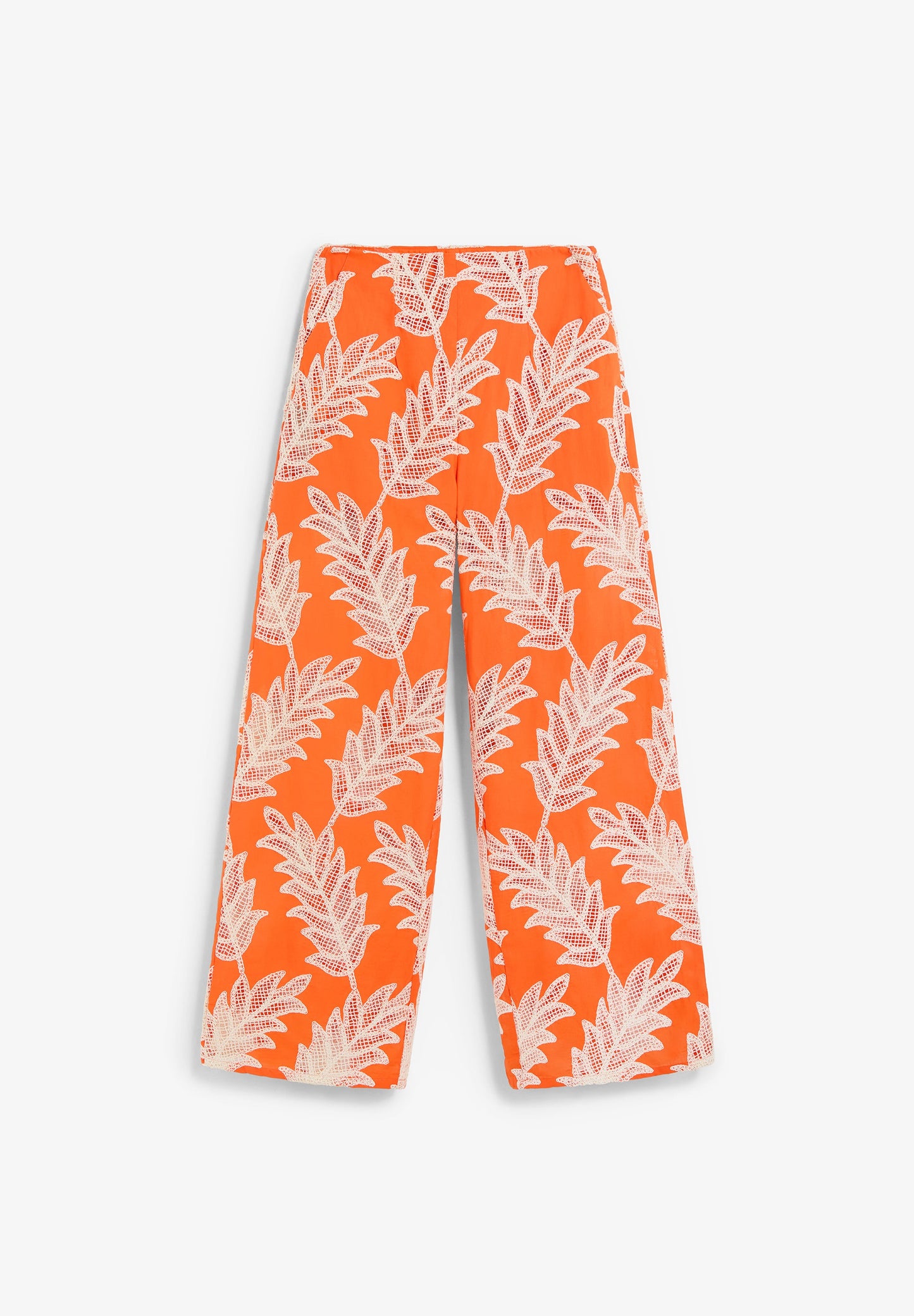 CALÇAS FLUIDAS COM BORDADOS