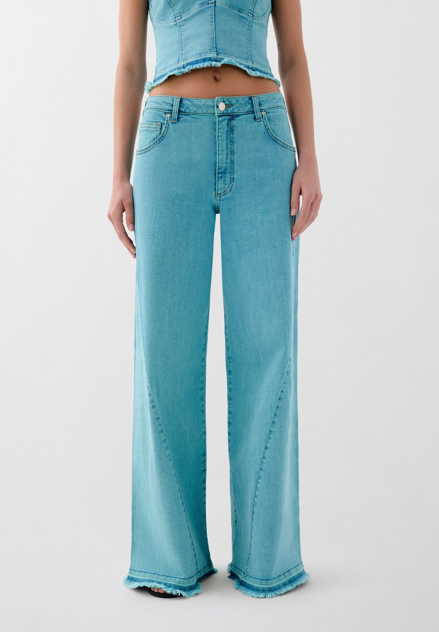 JEANS CULOTTES DESBOTADOS
