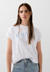 T-SHIRT COM PADRÃO WINGS LOGÓTIPO