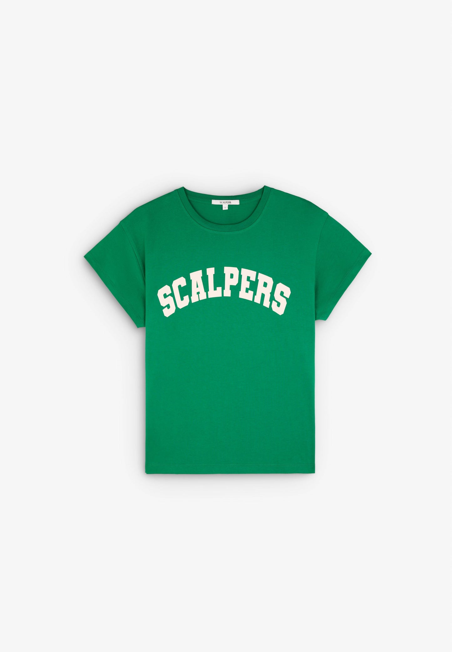 T-SHIRT COM PADRÃO DE LOGÓTIPO À FRENTE