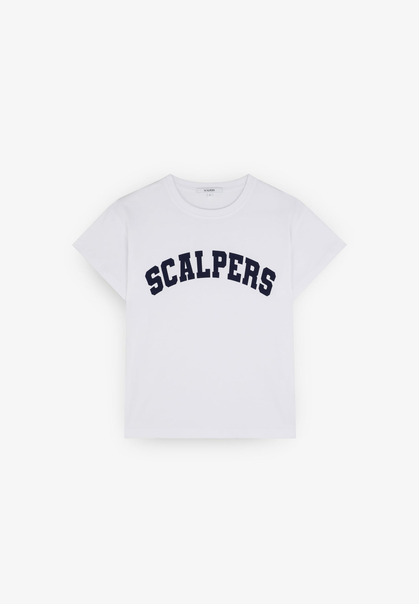T-SHIRT COM PADRÃO DE LOGÓTIPO À FRENTE