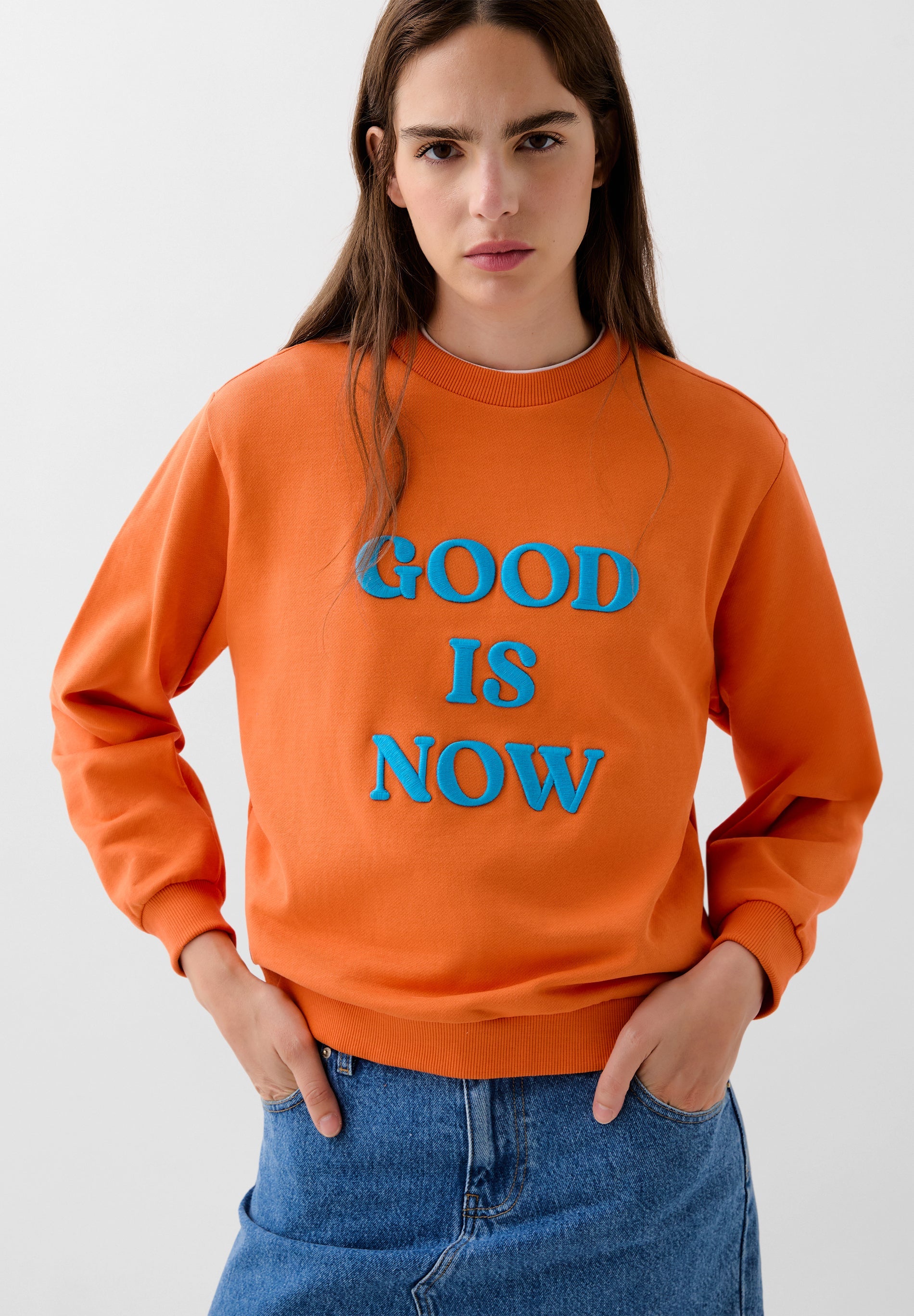 SWEATSHIRT COM PADRÃO DE CLAIM