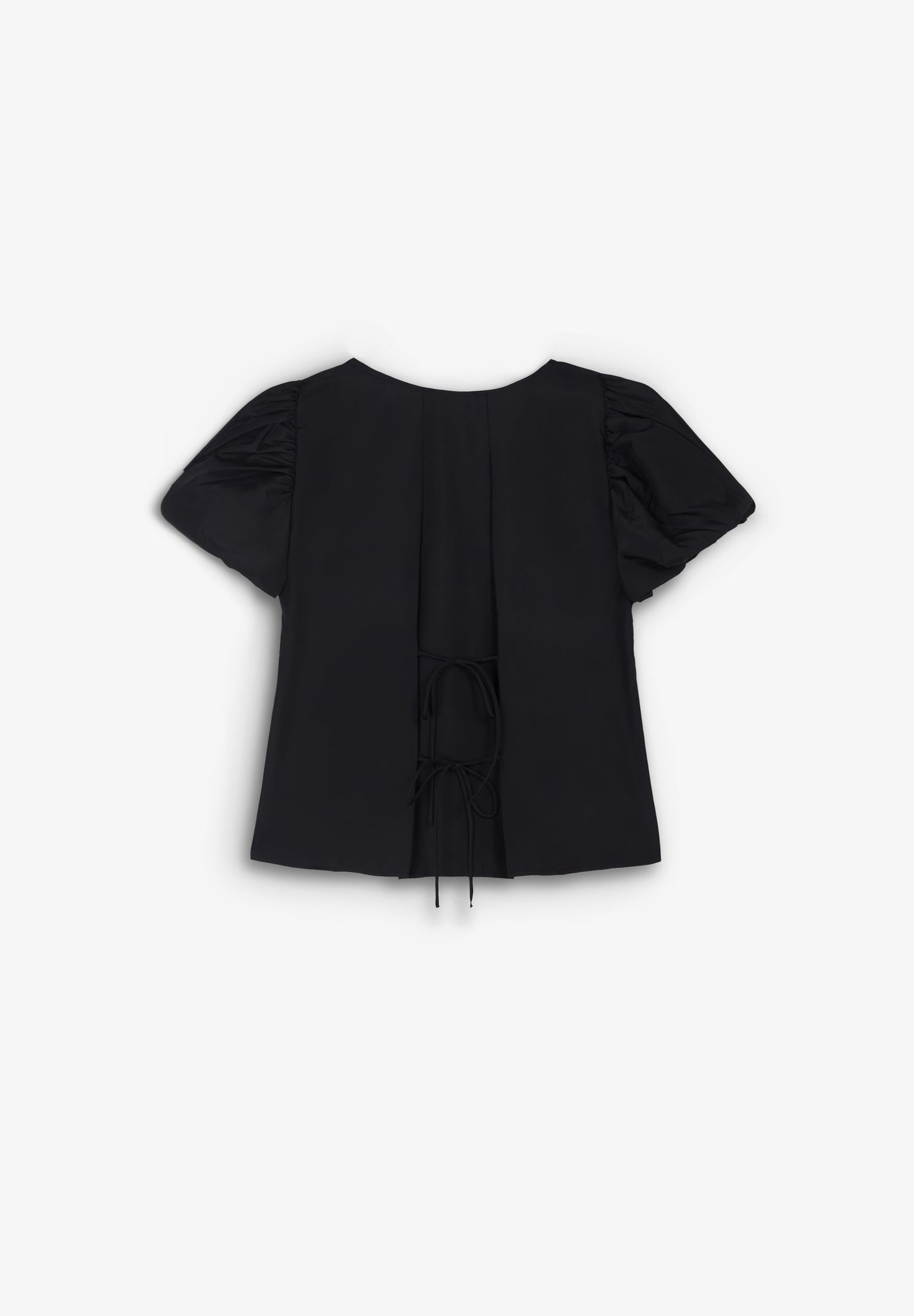 LAAGAM | SIMONE BLACK PUFF SLEEVE BLOUSE