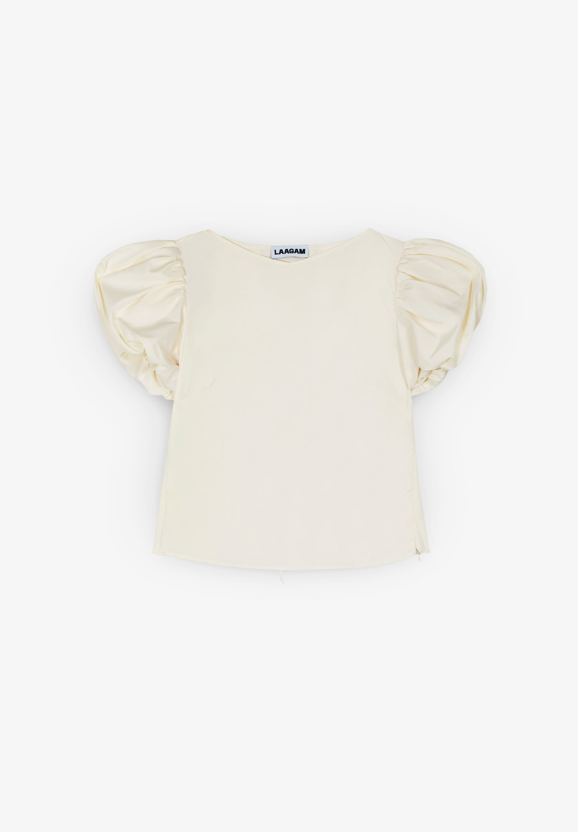 LAAGAM | SIMONE ECRU PUFF SLEEVE BLOUSE