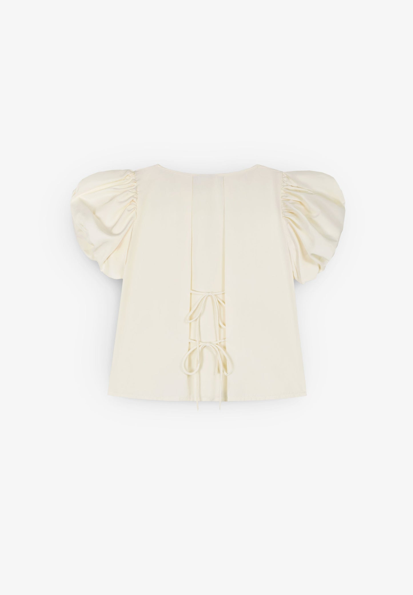 LAAGAM | SIMONE ECRU PUFF SLEEVE BLOUSE