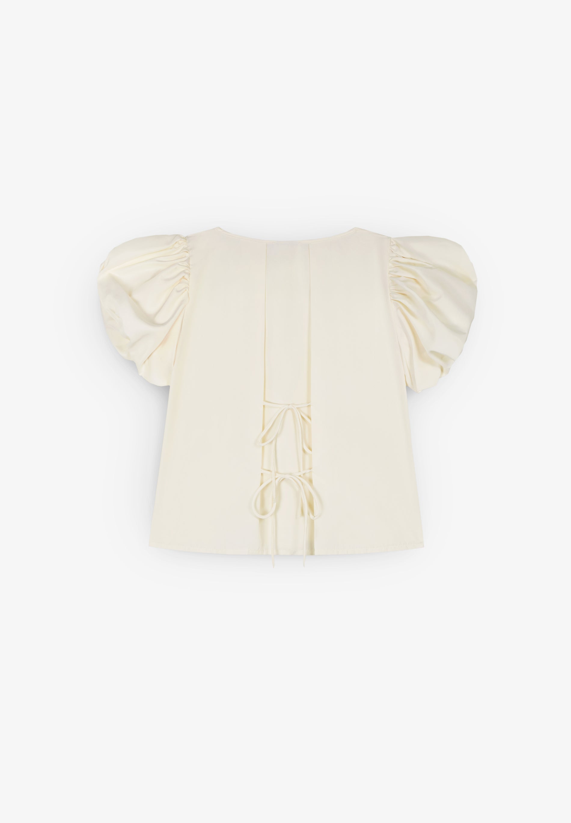 LAAGAM | SIMONE ECRU PUFF SLEEVE BLOUSE