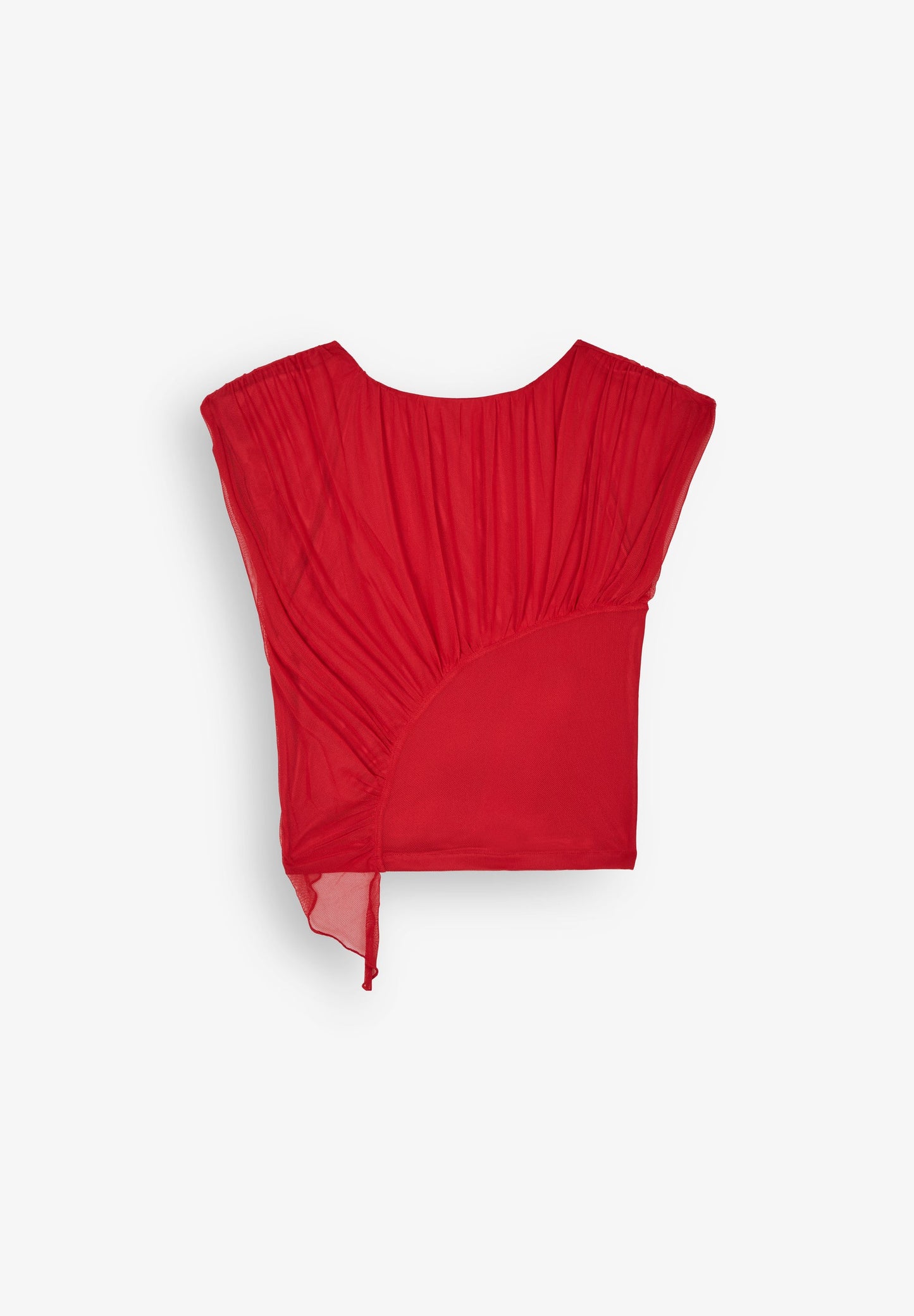 LAAGAM | GEMINI RED DRAPED TOP