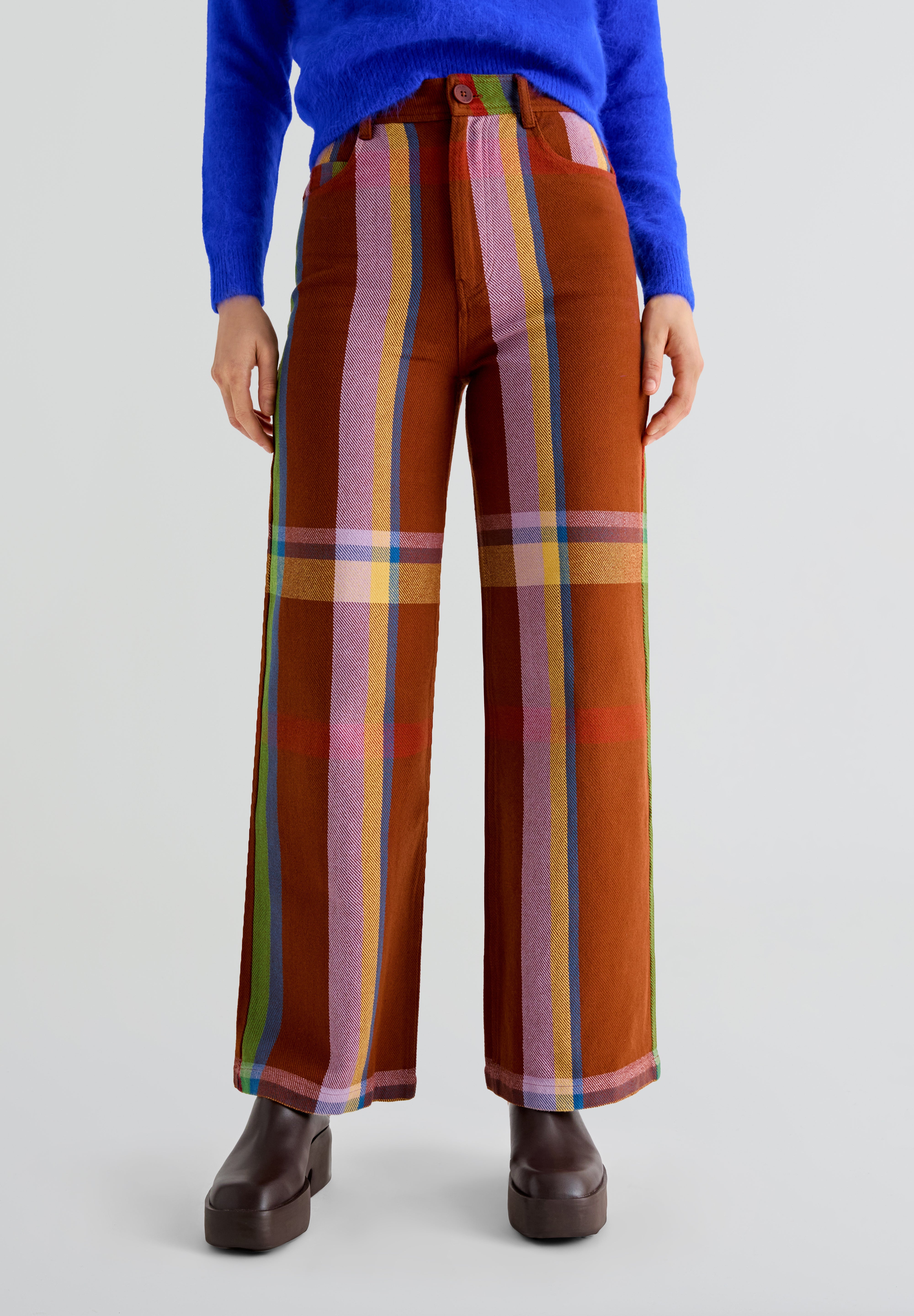 THINKING MU | CALÇAS CHARLIE BLANKET CORAL DE MULHER