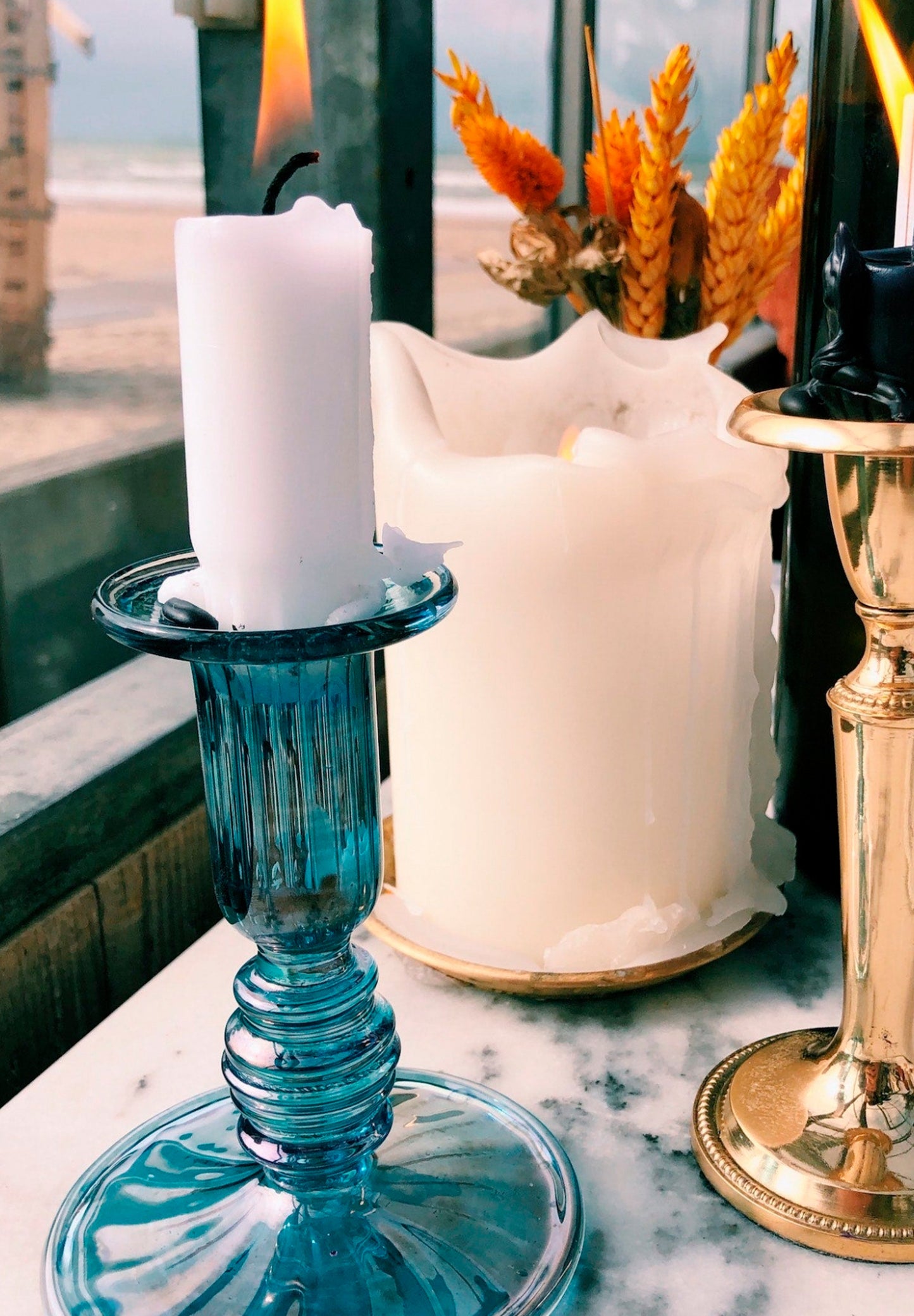 ANNA+NINA | OCEAN GLASS CANDLE HOLDER