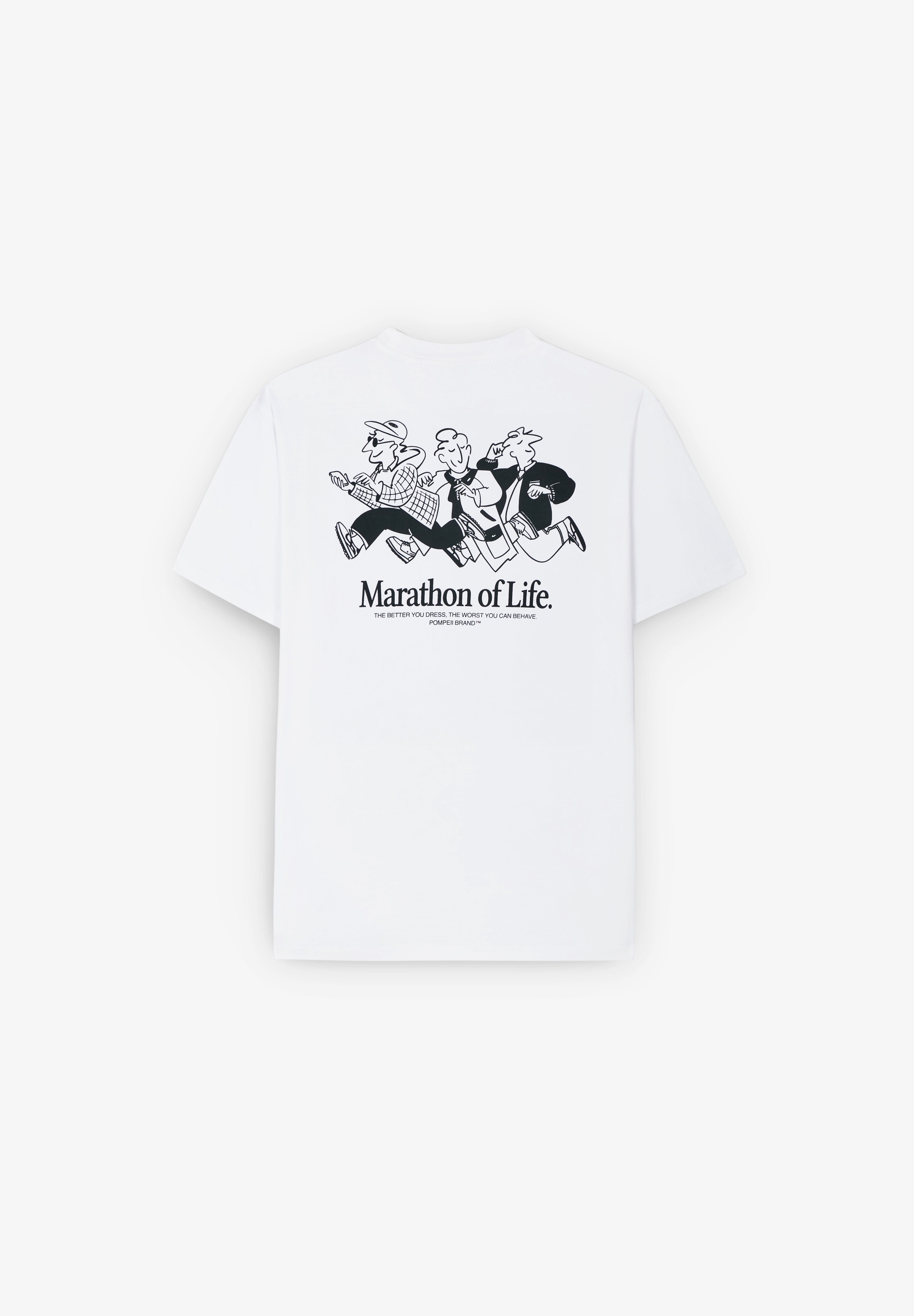 POMPEII BRAND | MARATHON OF LIFE WHITE TEE