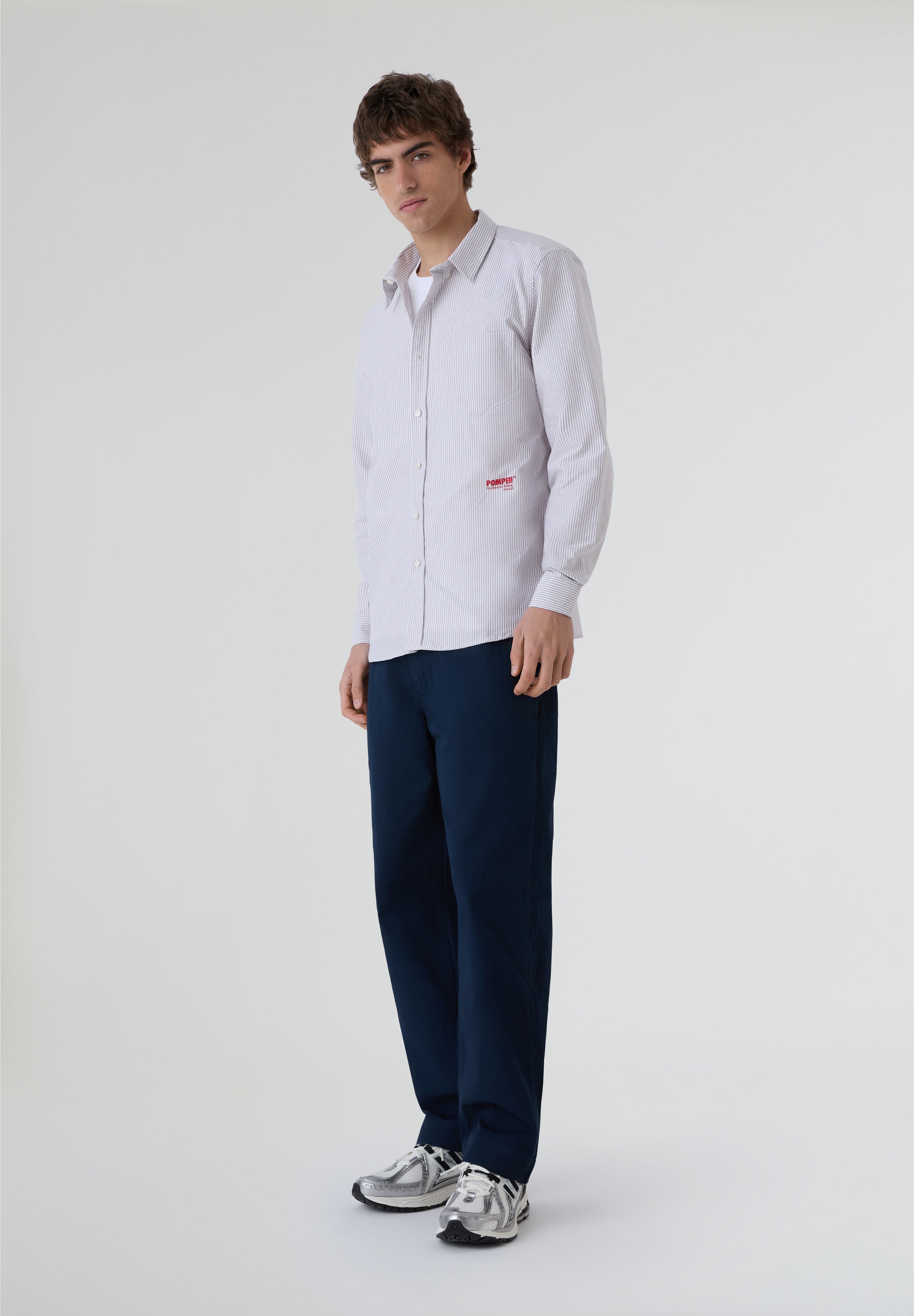 POMPEII BRAND | CAMISA OXFORD RISCA WINE