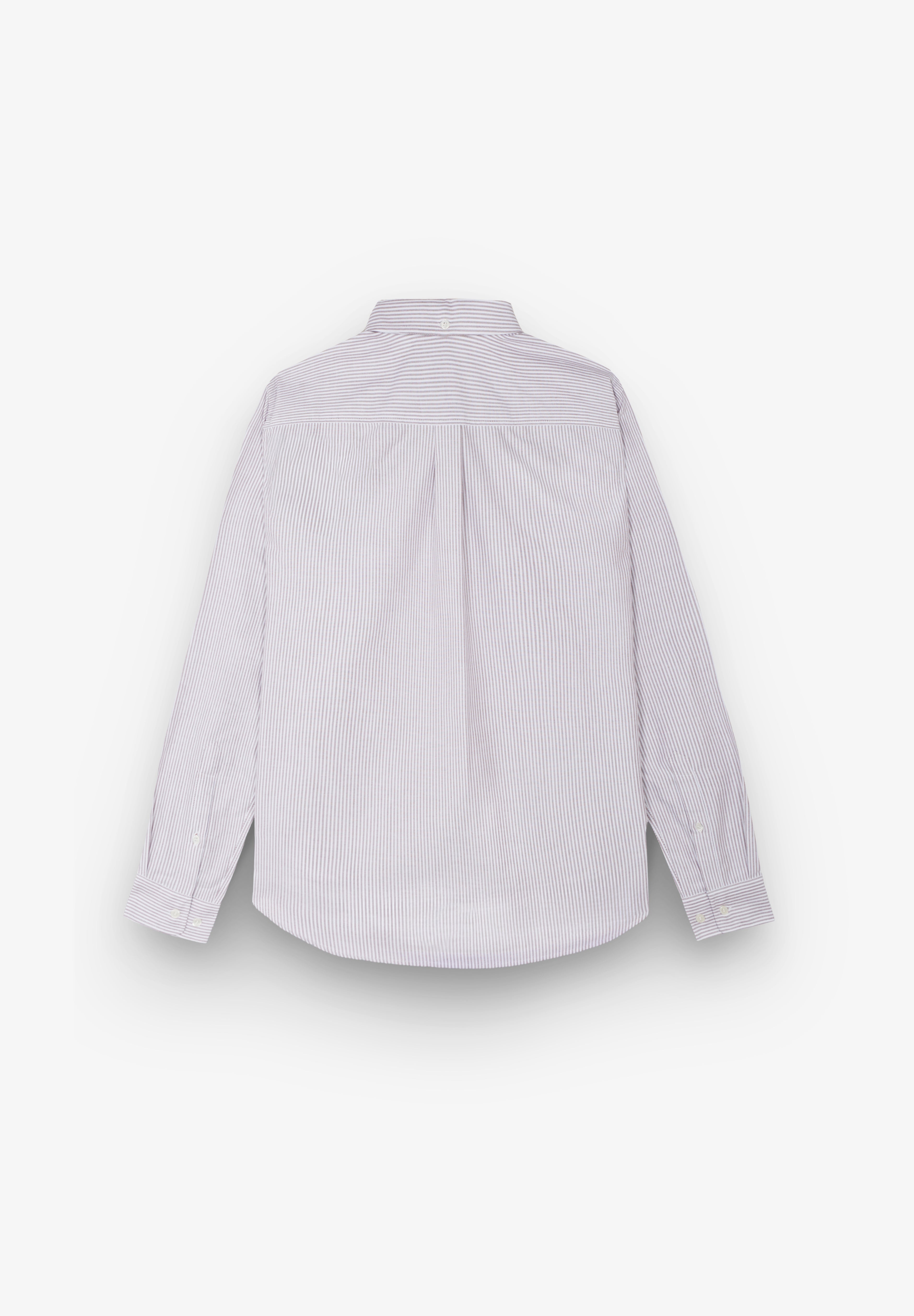 POMPEII BRAND | STRIPE WINE OXFORD SHIRT