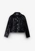 LAAGAM | LENA BLACK FAUX LEATHER JACKET