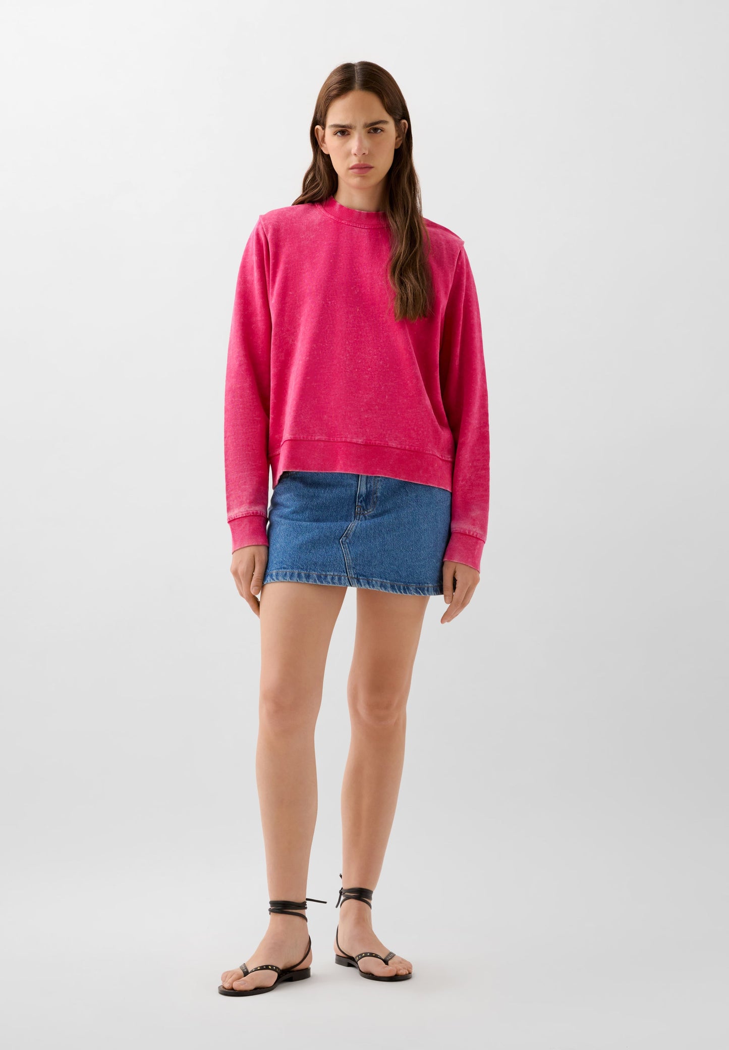 SWEATSHIRT STRASS COM SKULL