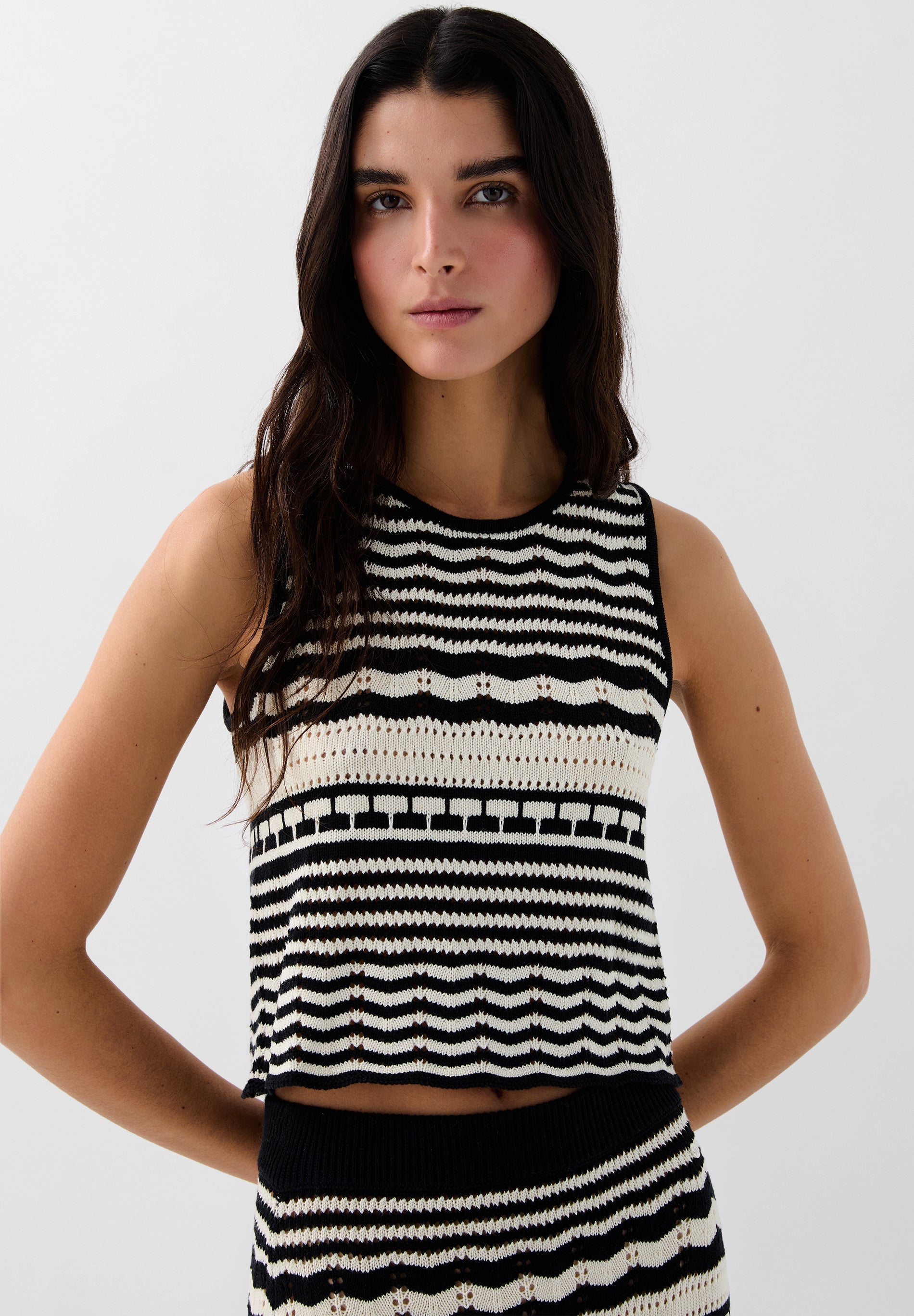 SCSTRIPES KNIT TOP
