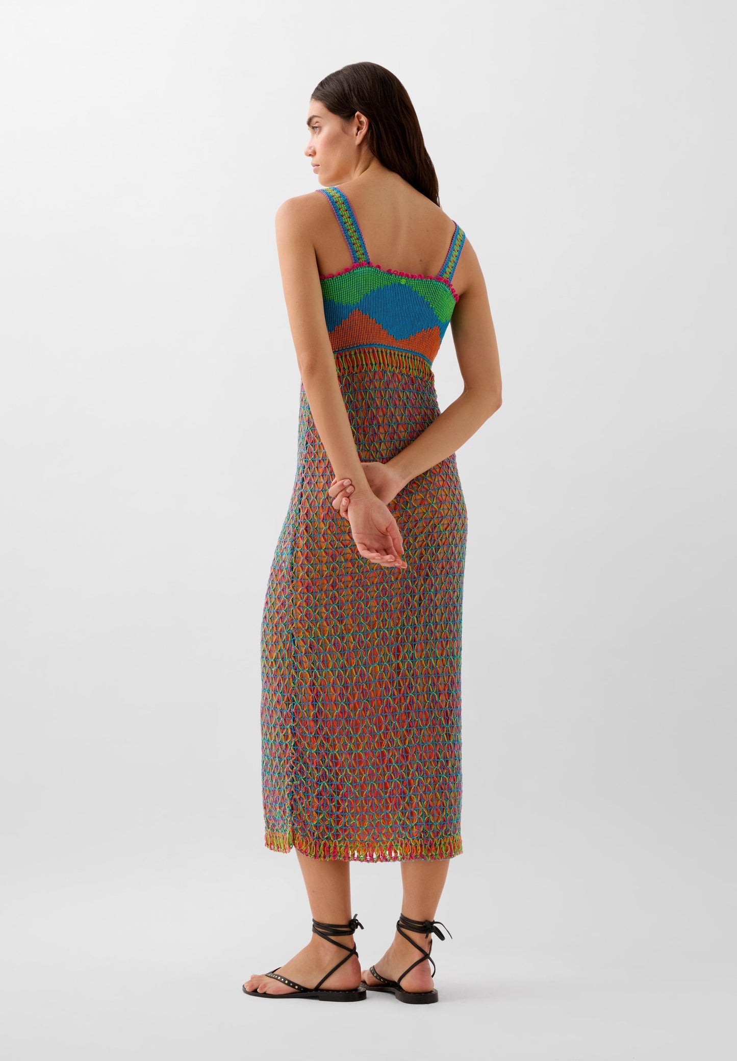 VESTIDO CROCHET MULTICOLOR