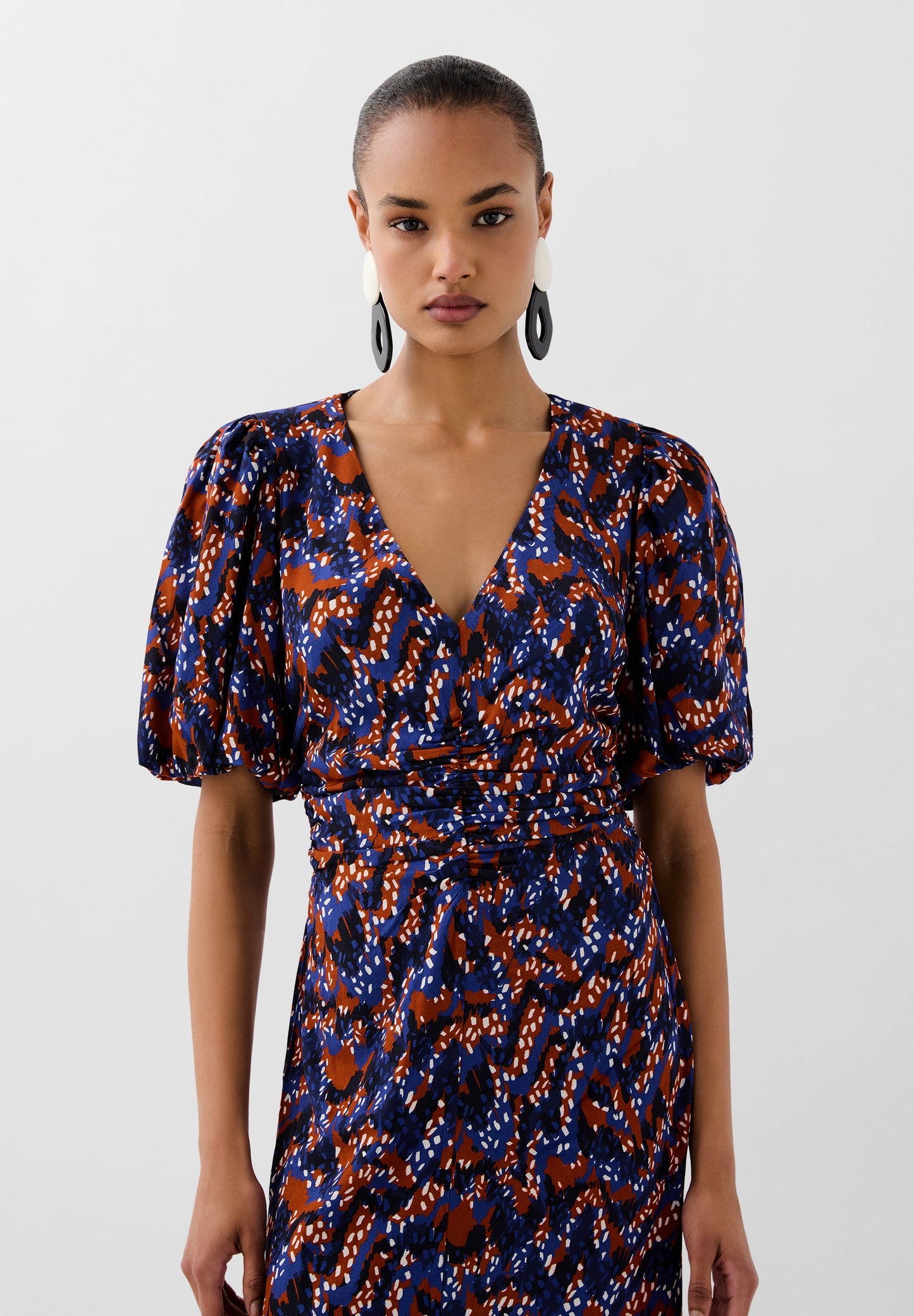 VESTIDO PADRÃO FRANZIDO FRONTAL