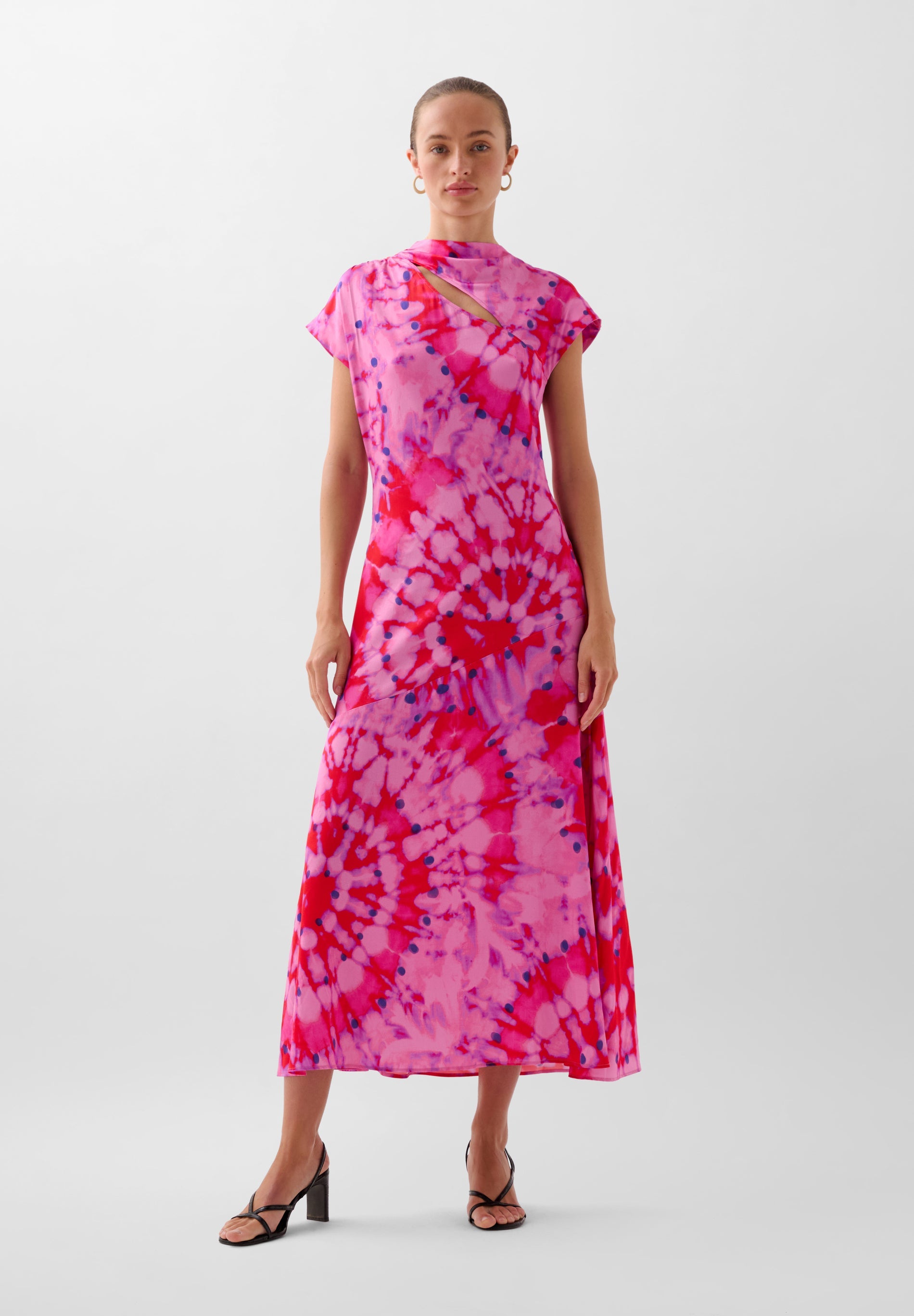 VESTIDO TIE-DYE COM ABERTURAS