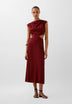 VESTIDO ACETINADO COM ABERTURAS