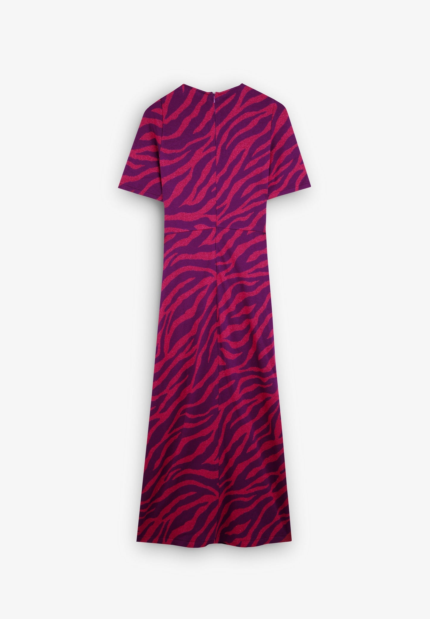 VESTIDO COM ABERTURAS EM ESTAMPADO ANIMAL
