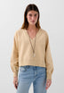 SWEATSHIRT BÁSICA COM DECOTE EM BICO