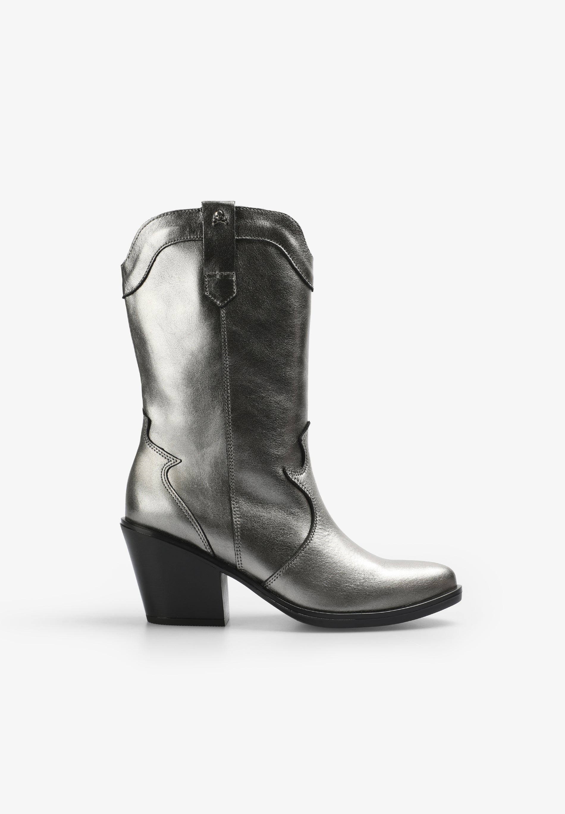 BOTAS DE COWBOY EM PELE METALIZADAS