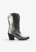 BOTAS DE COWBOY EM PELE METALIZADAS