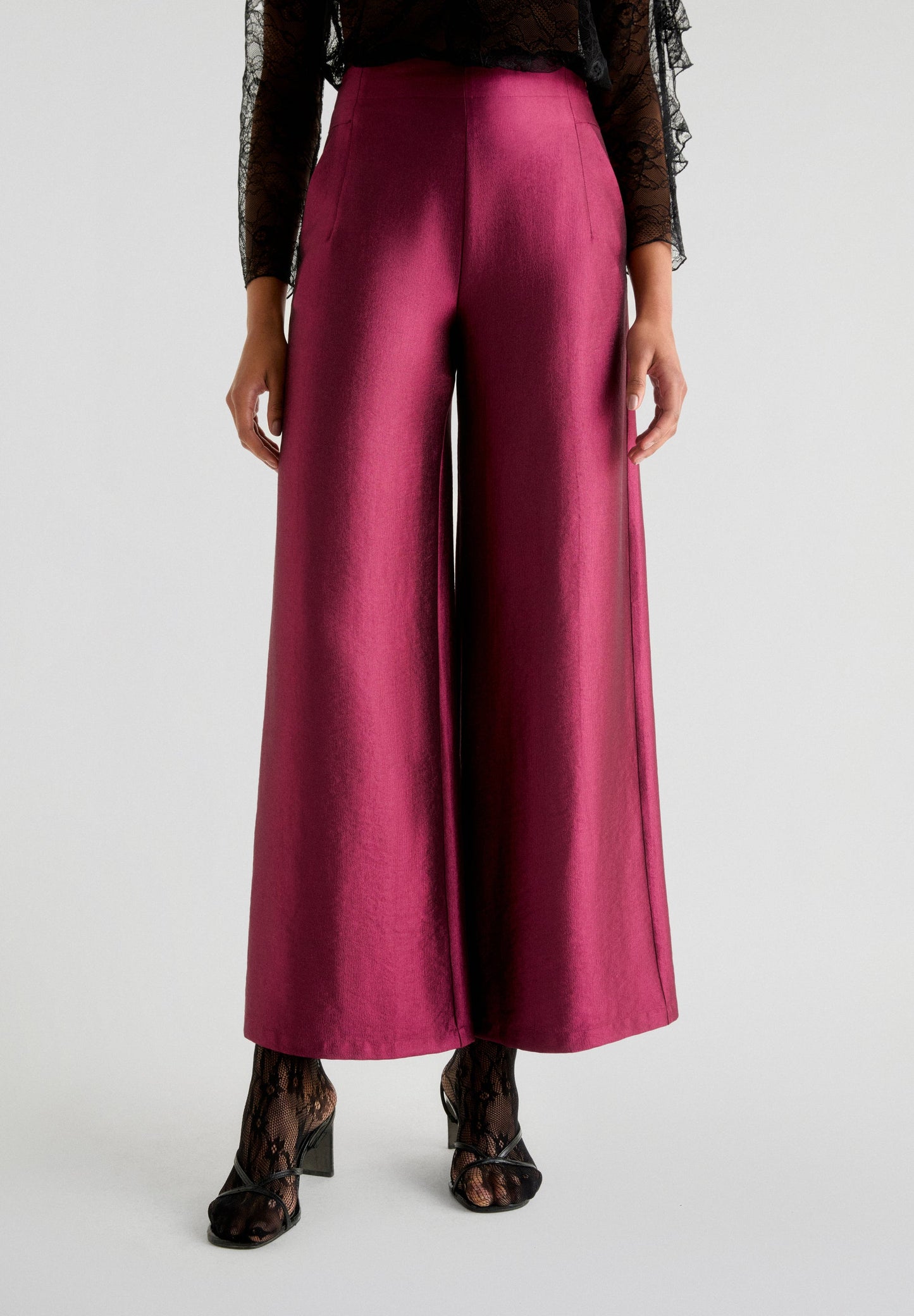 PANTALÓN SATINADO CULOTTE - Scalpers