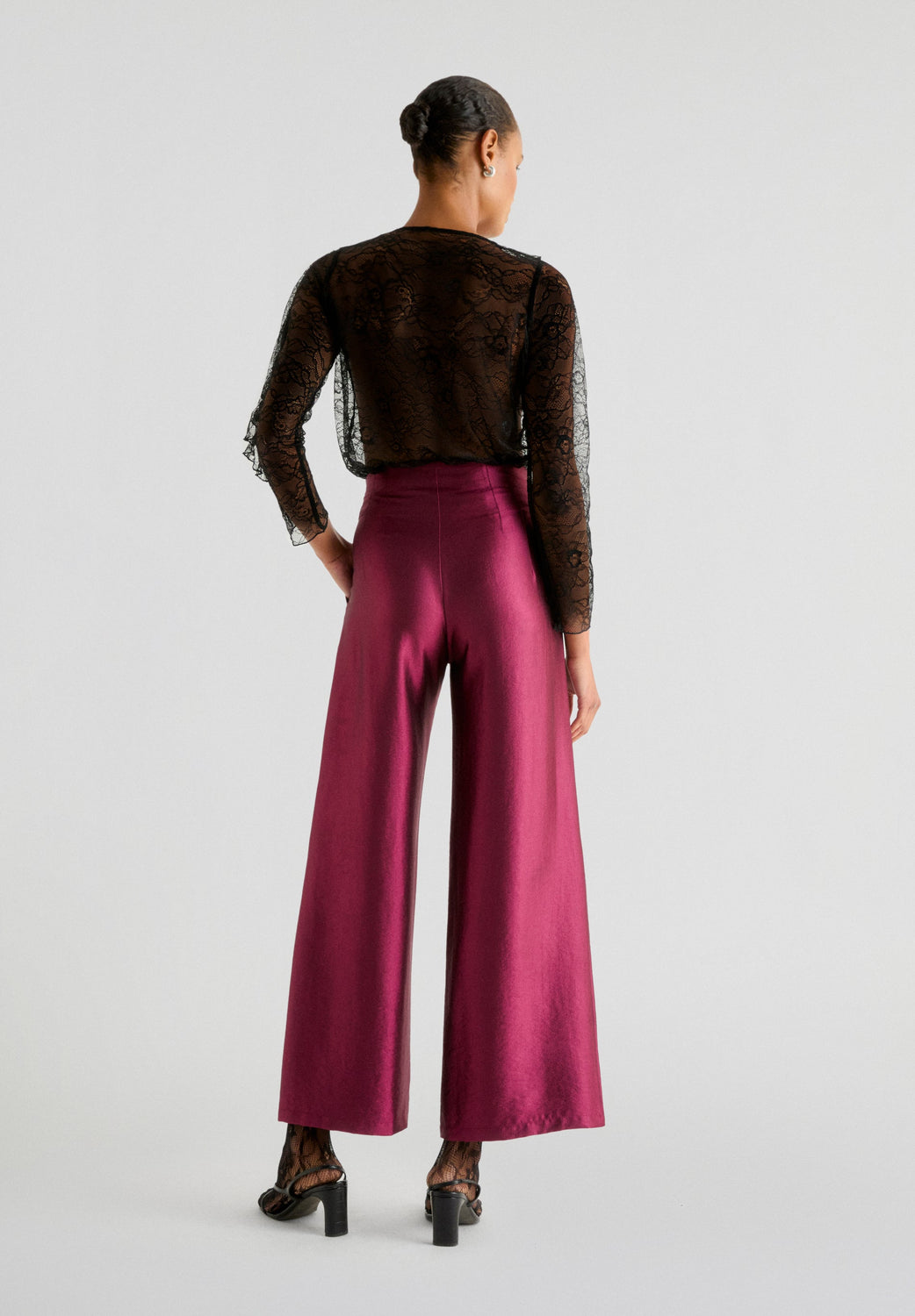 PANTALÓN SATINADO CULOTTE - Scalpers