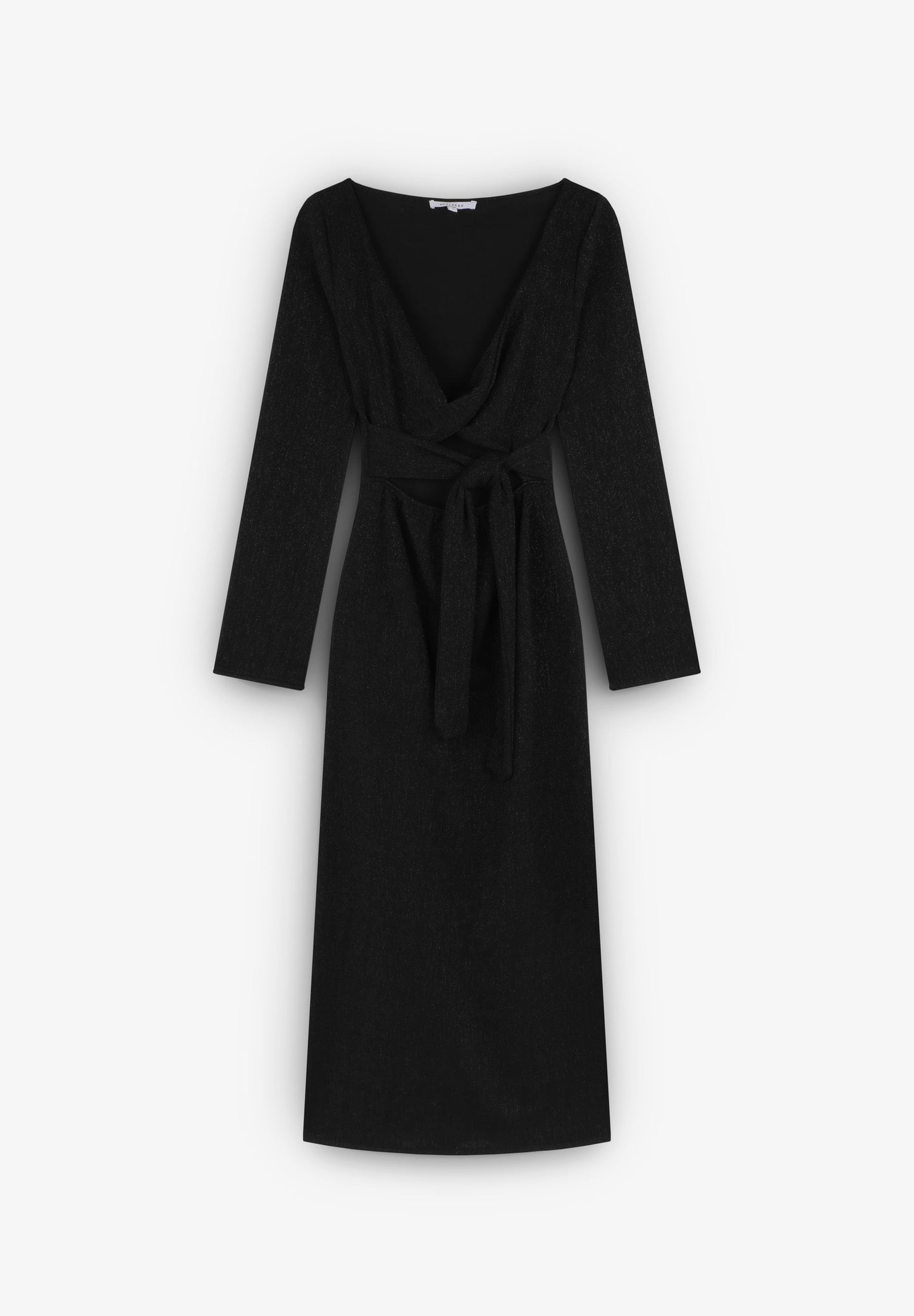VESTIDO EM MALHA COM LAÇOS