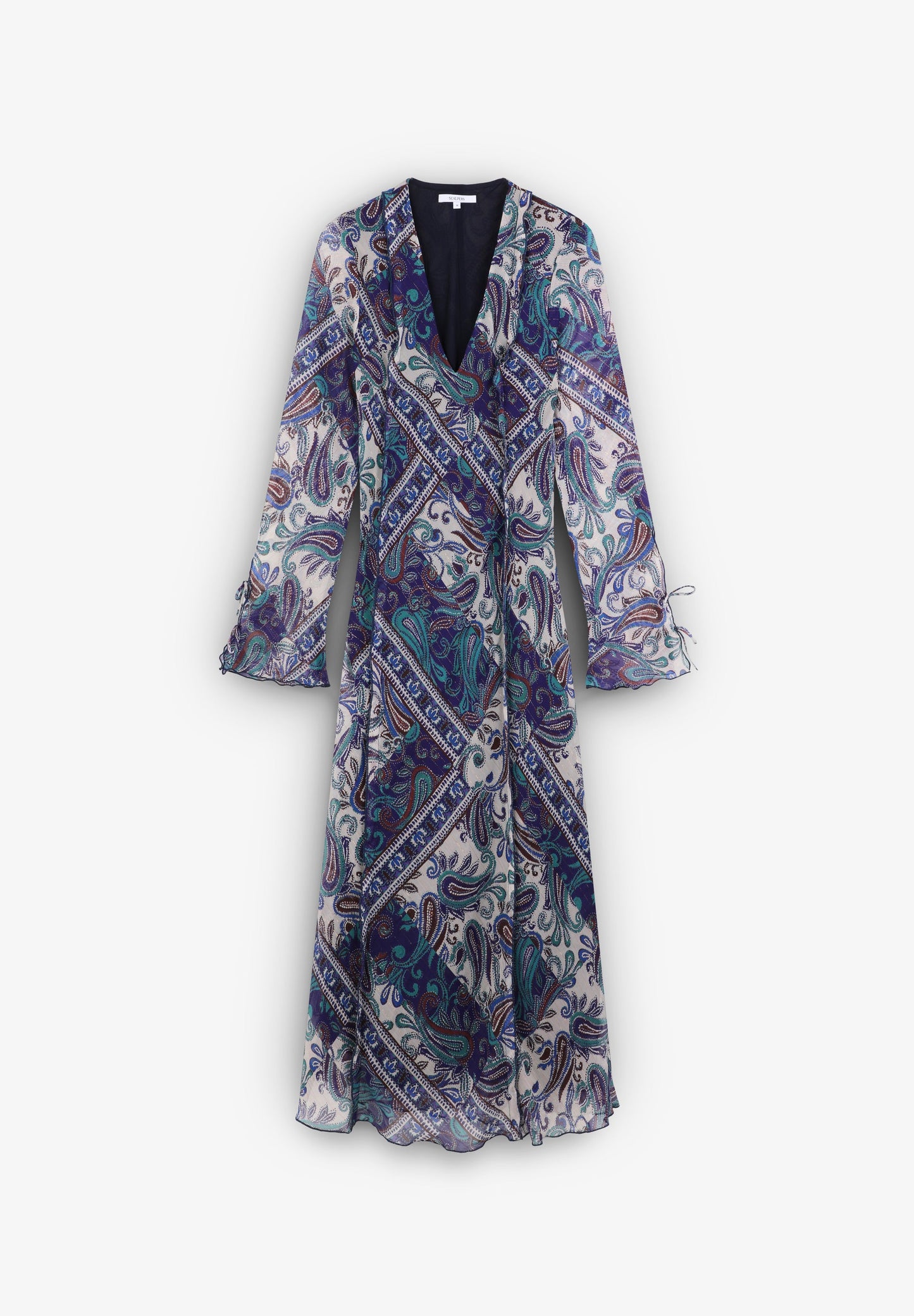 VESTIDO COMPRIDO FLUIDO PAISLEY