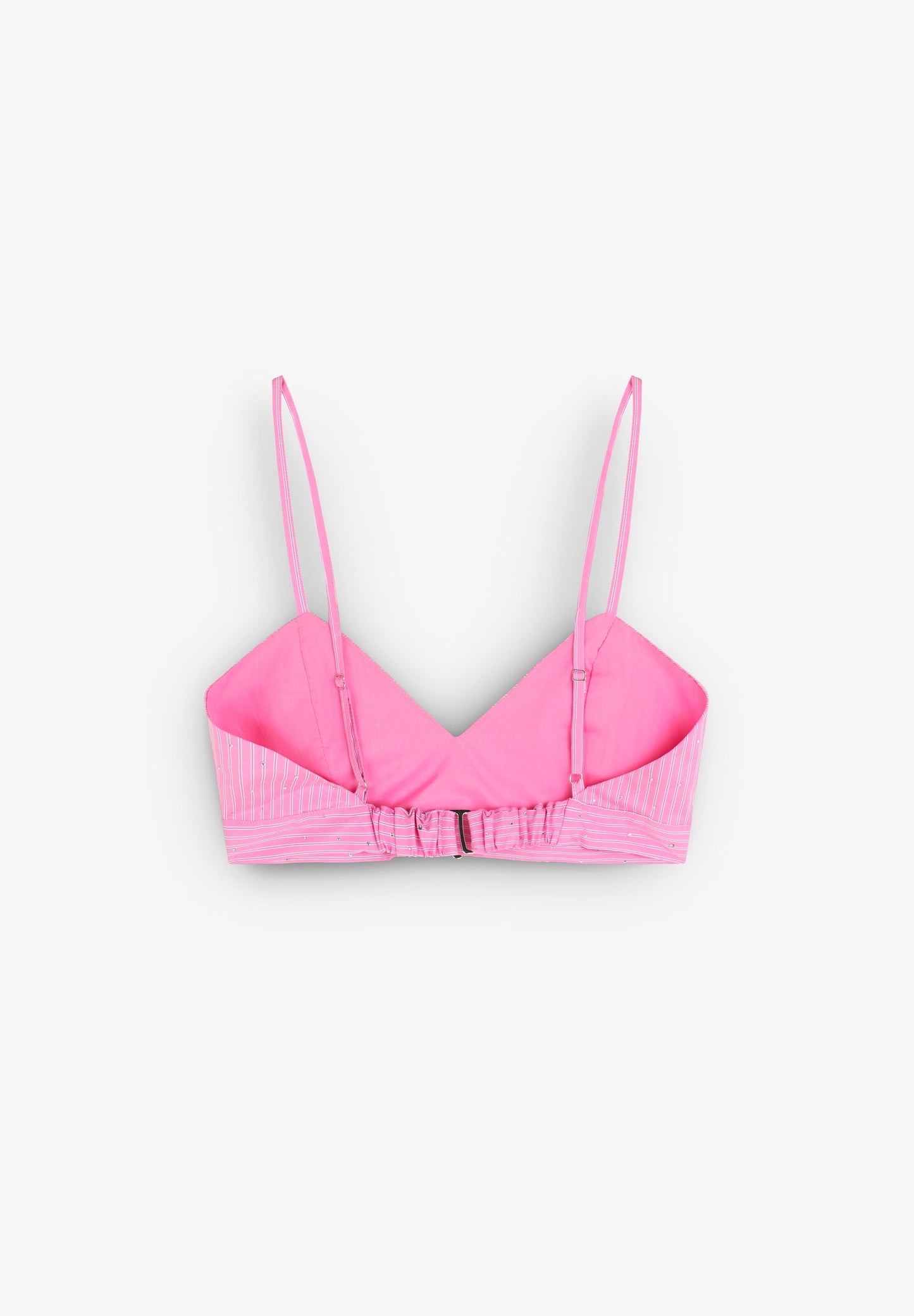 CONJUNTO DE CAMISA BRALETTE RISCAS STRASS