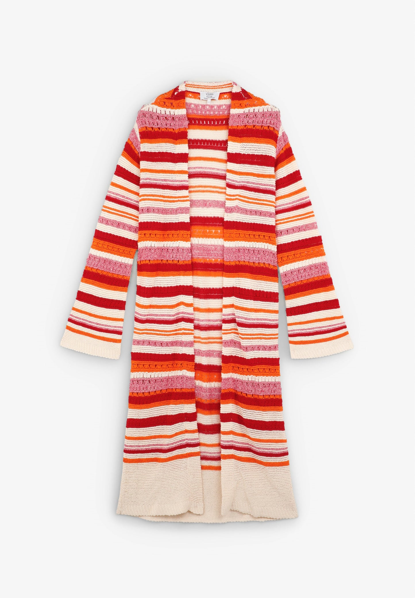 CARDIGAN EM CROCHET MULTICOLORIDO