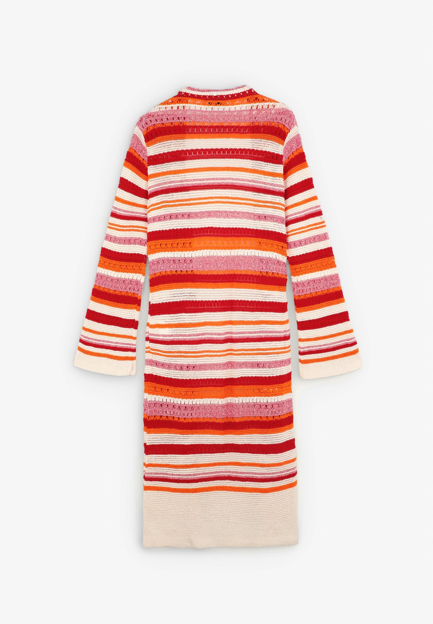 CARDIGAN EM CROCHET MULTICOLORIDO