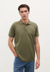 CAMISA POLO EM PIQUÉ COM LOGÓTIPO