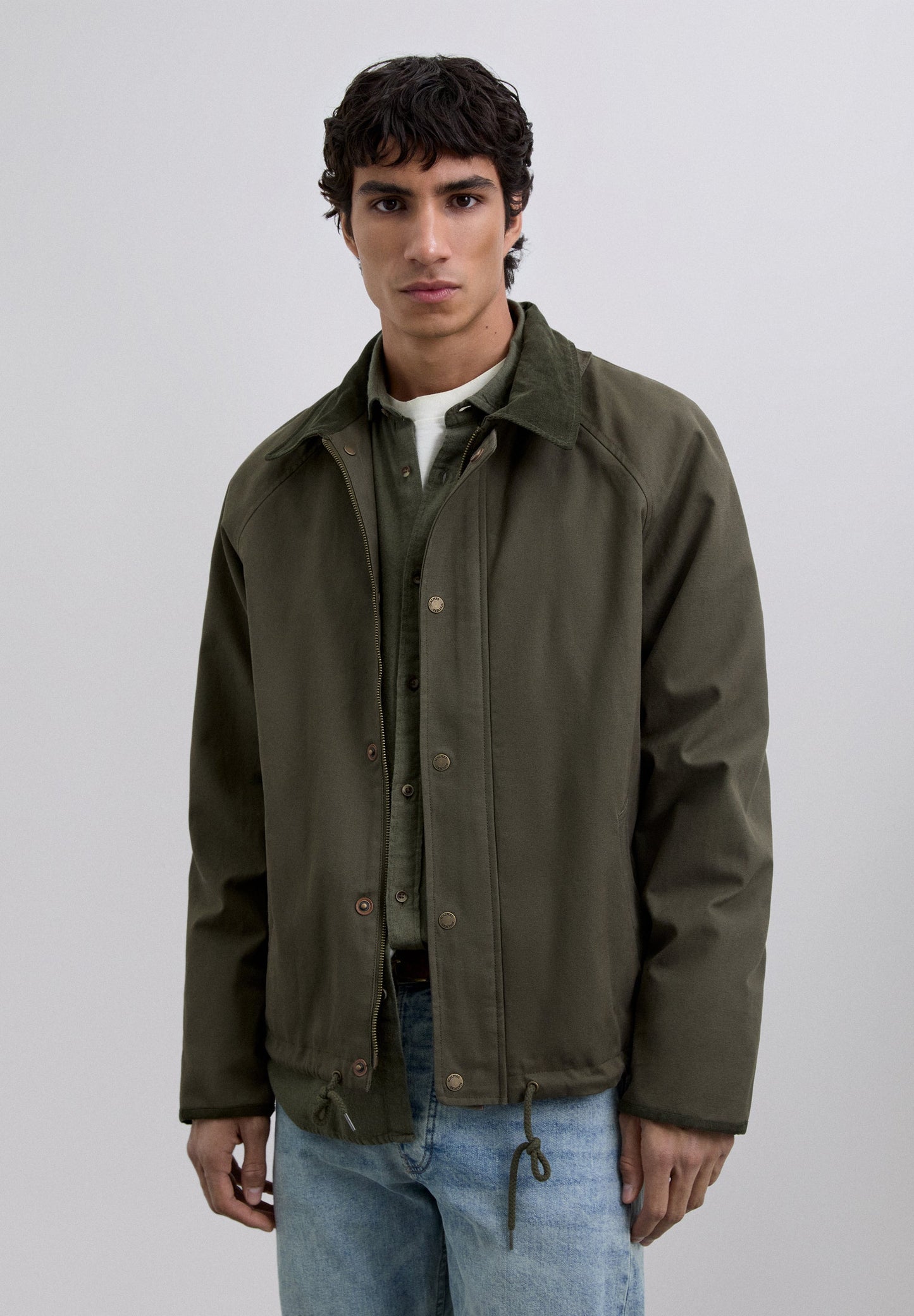 CARDIGAN COM CAPUZ EM ALGODÃO