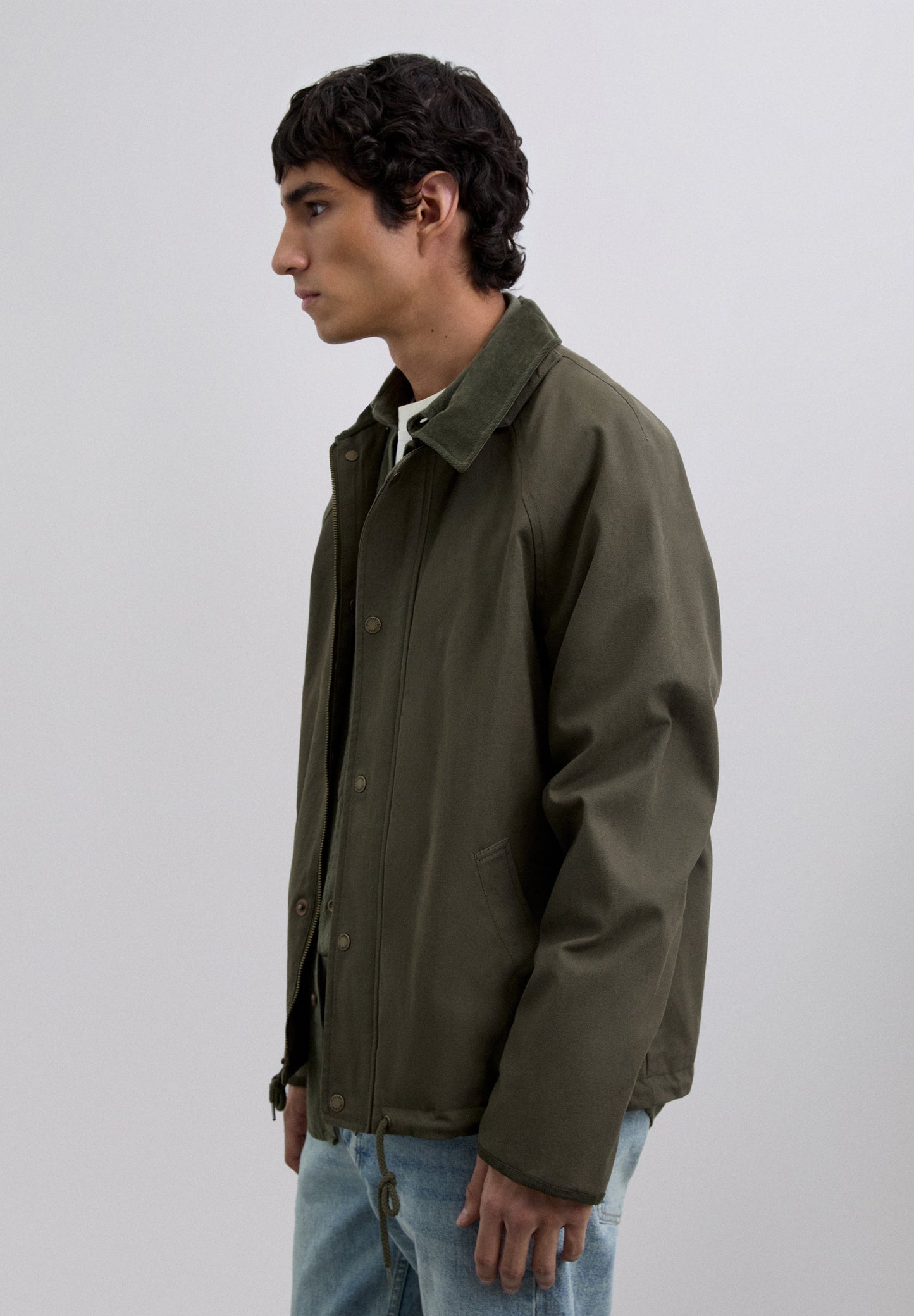 CARDIGAN COM CAPUZ EM ALGODÃO