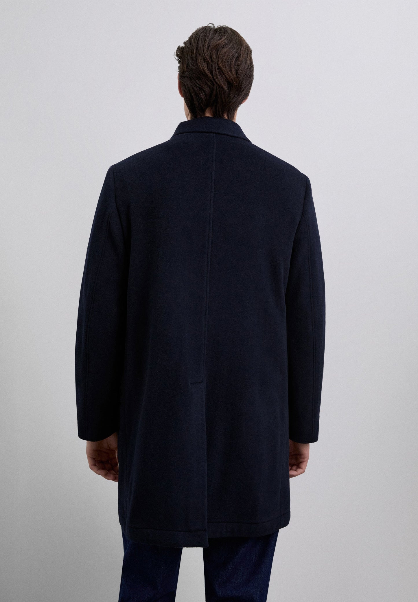 CASACO COMPRIDO MISTURA LÃ