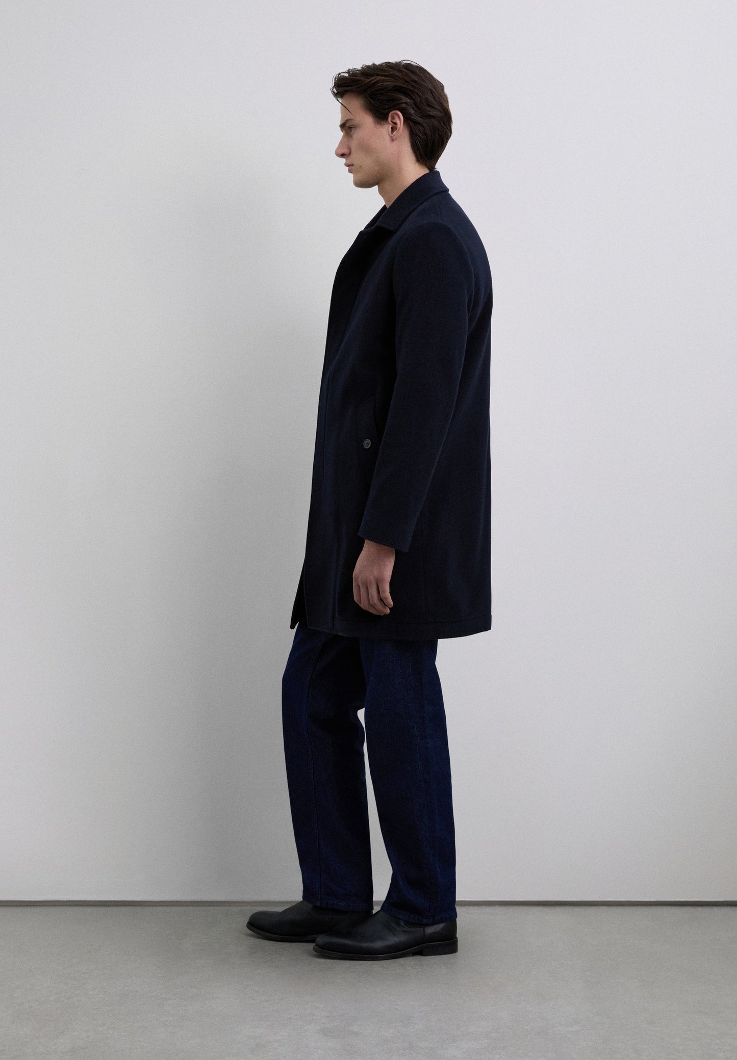 CASACO COMPRIDO MISTURA LÃ