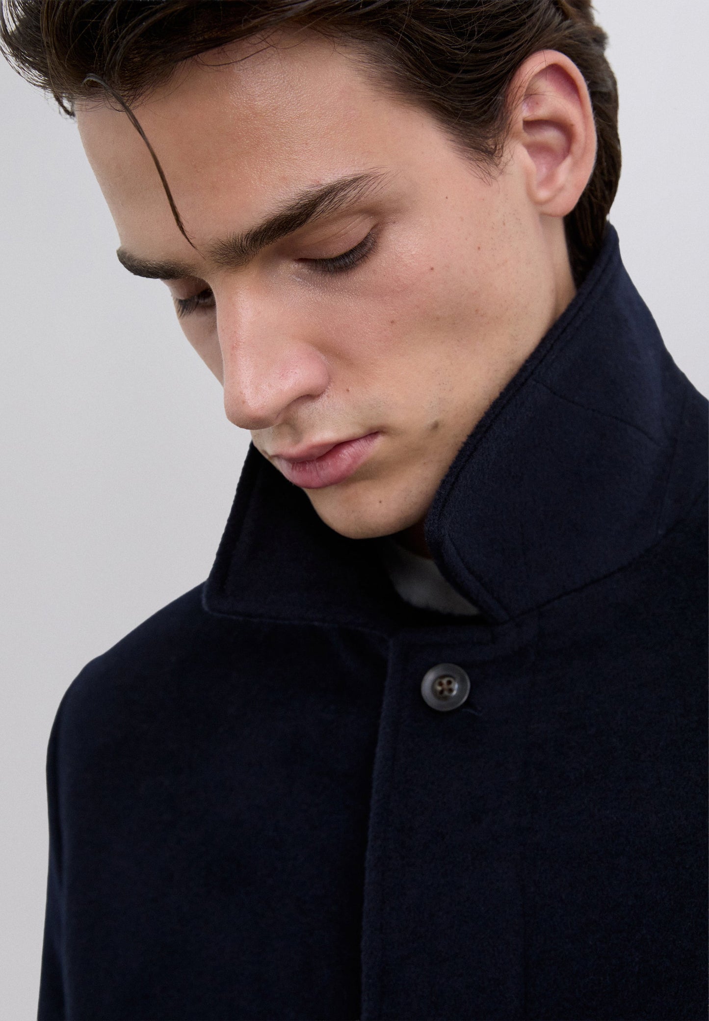 CASACO COMPRIDO MISTURA LÃ