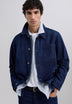 CARDIGAN JEANS EFEITO DESBOTADO