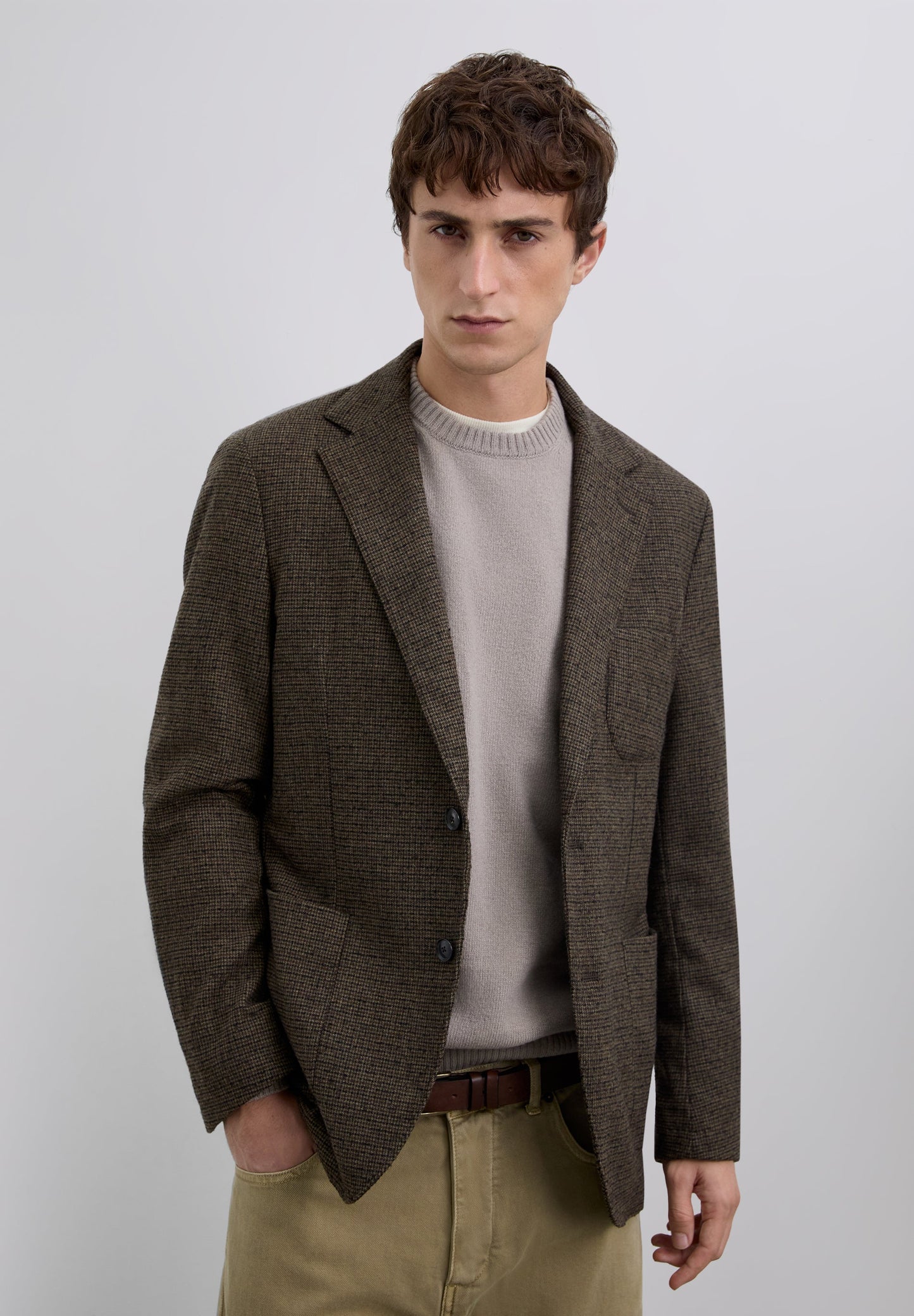 BLAZER XADREZ EM LÃ